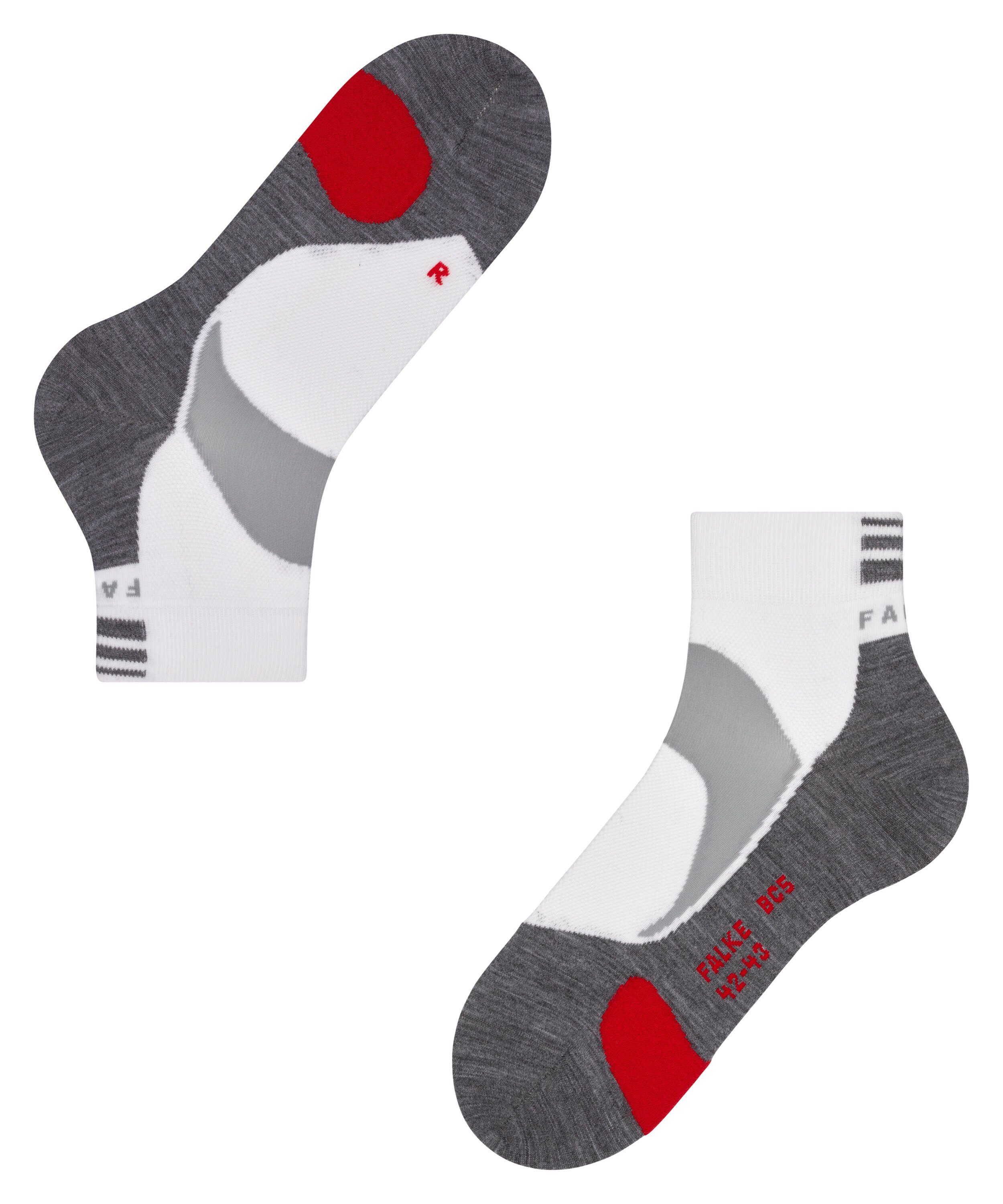 FALKE Kurzsocken BC5 Endurance Kurzsocken (1-Paar) leichte Radsocken für tägliche Fahrten