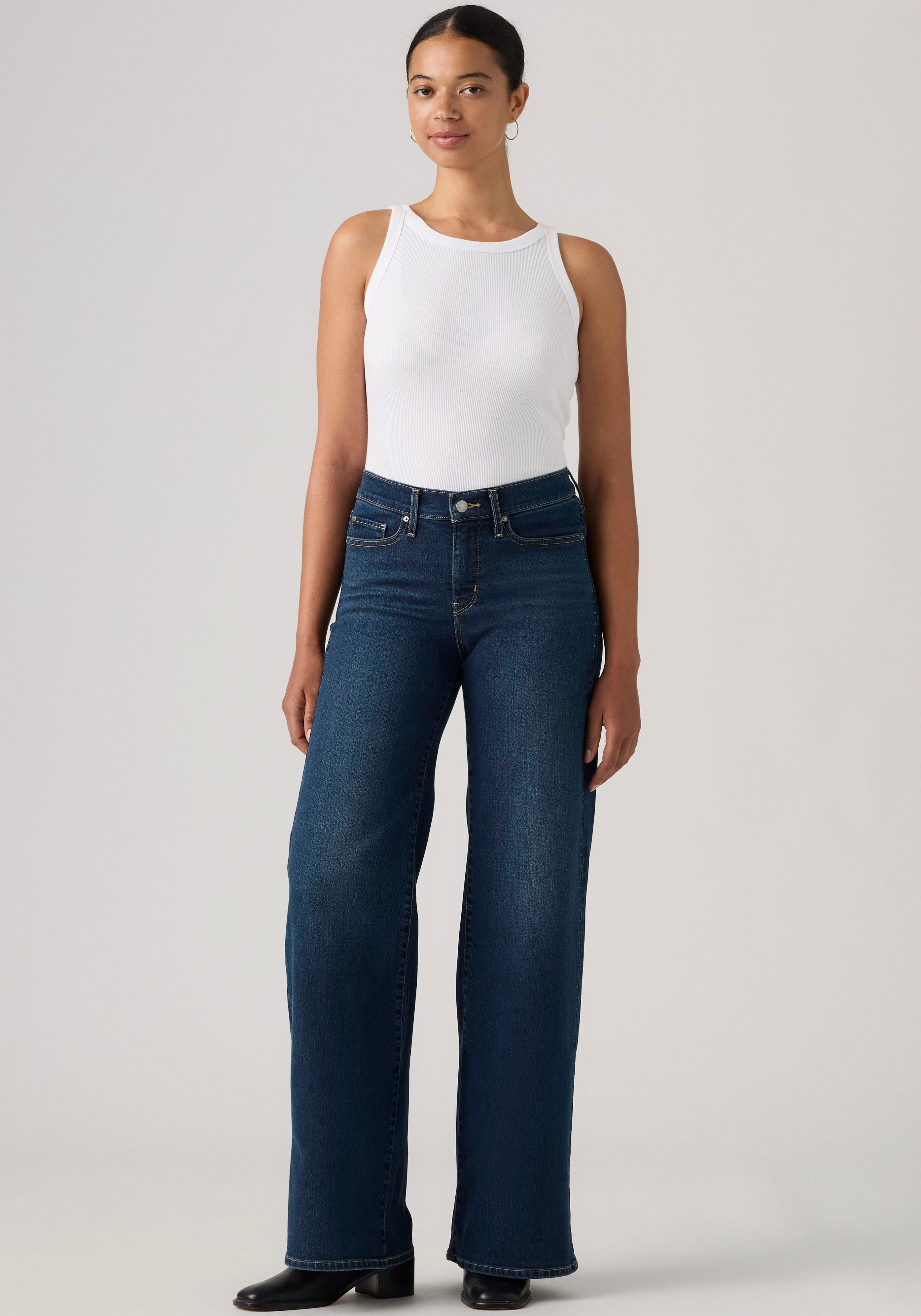 Levi's® Weite Jeans 318 SHAPING WIDE LEG Glitzerdetails – Bild 2 von 5