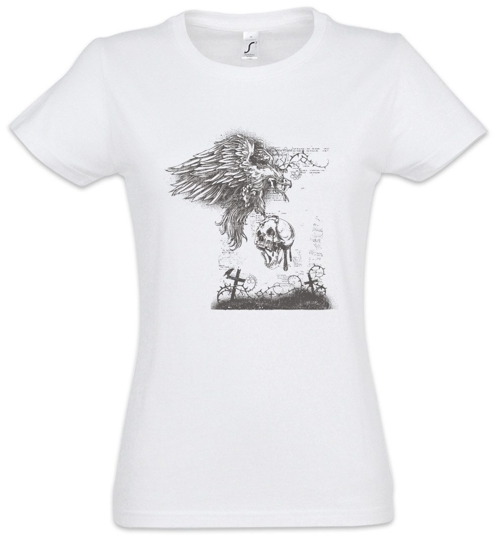 Urban Backwoods Print-Shirt Cemetery Vulture Skull günstig online kaufen