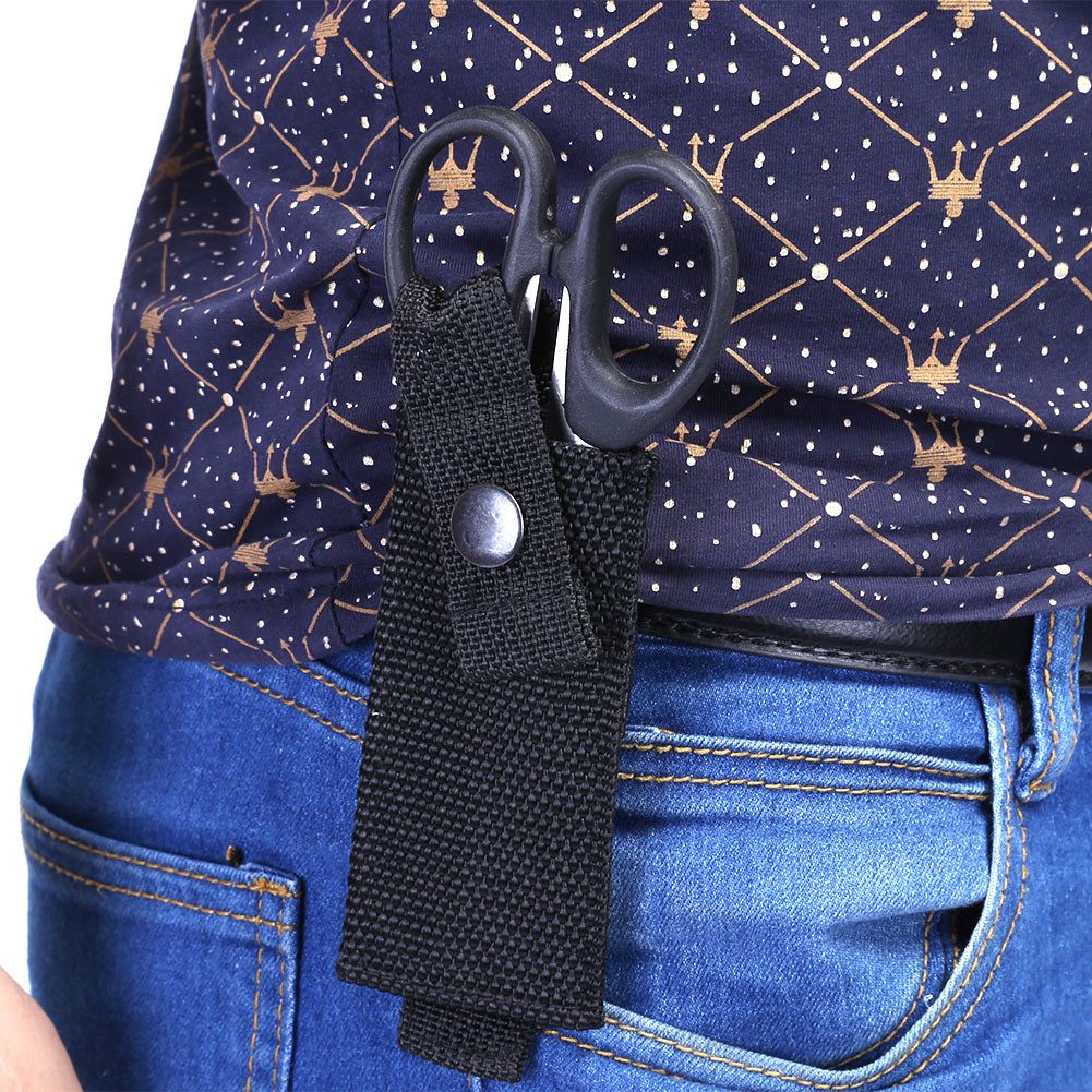 GARRYFIZH Arzttasche Taktische Scherentasche MOLLE EMT Holster 900D Nylon Schwarz, MOLLE System, Robustes 900D Nylon, Leicht & Kompakt, Schnellzugriff