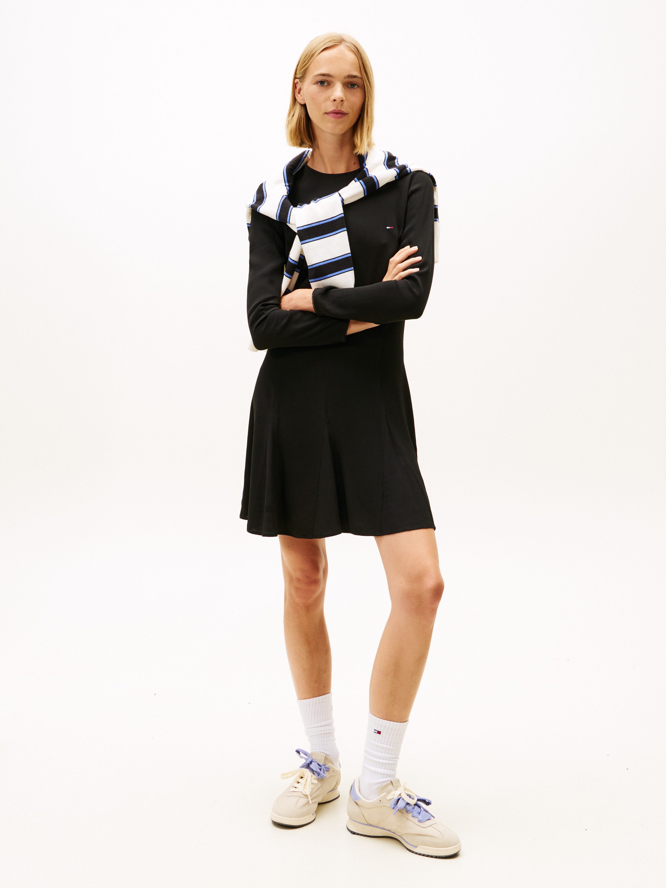 Tommy Jeans Minikleid TJW MINI F&F LS DRESS