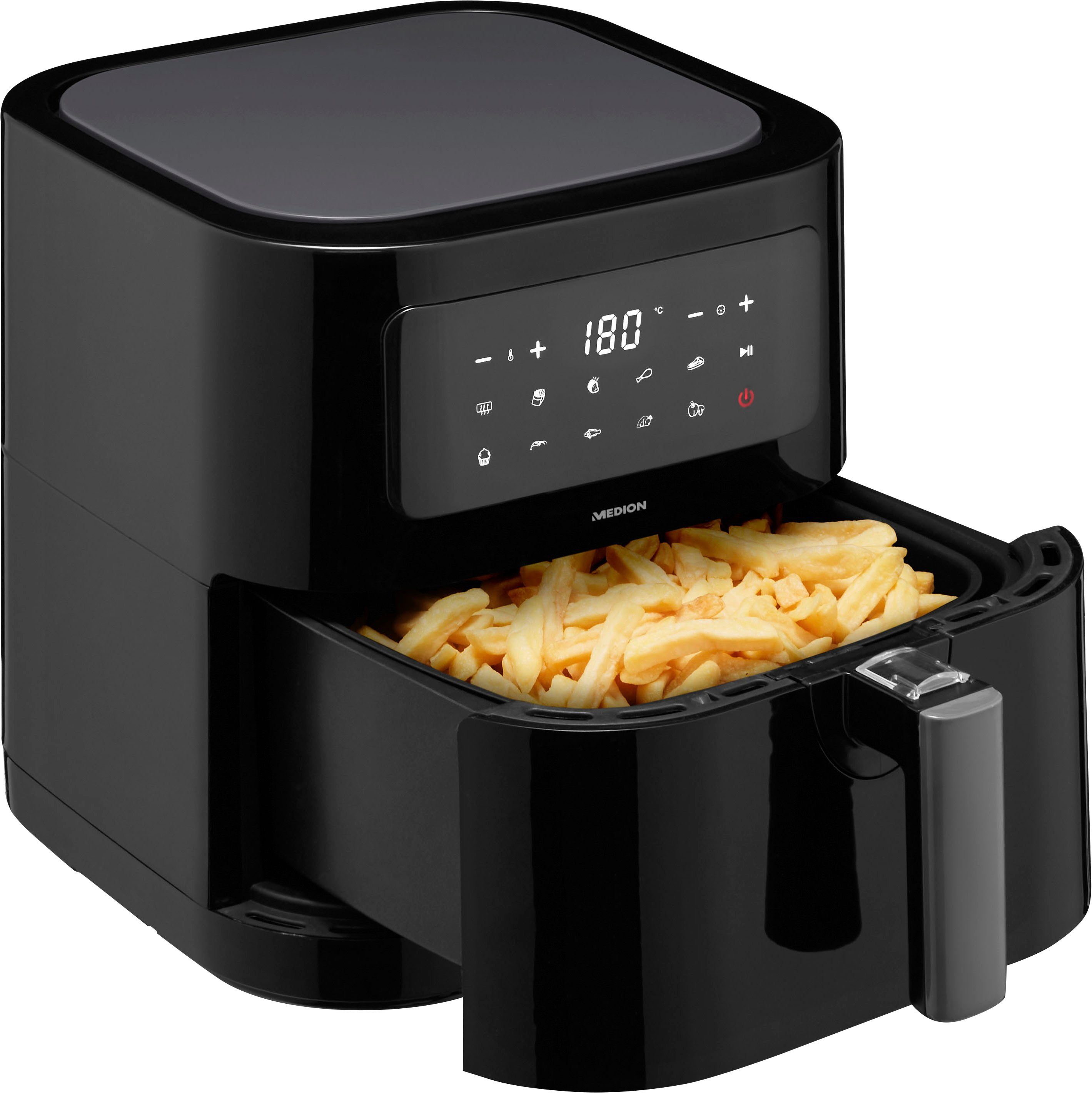 Heißluftfritteuse MD11740 E40 XL, Nutzinhalt 5,2 L; Korb in Korb