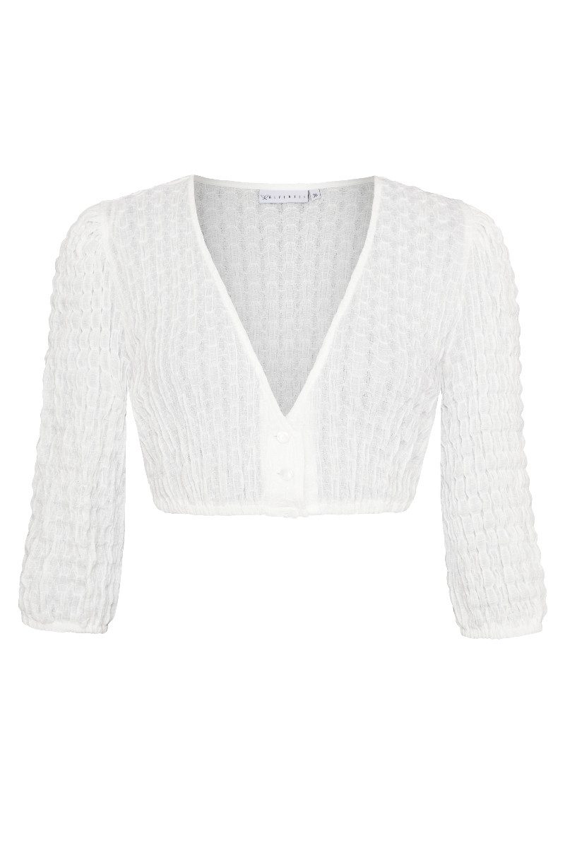 Alpenfee Tracht Dirndlbluse Dirndlbluse - PIRA - weiß
