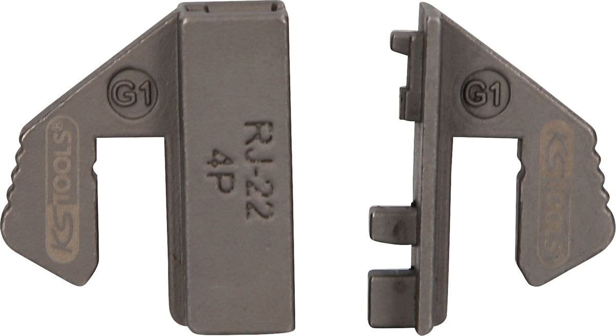 KS Tools Gabel- und Ringschlüssel Crimpeinsatz für ungeschirmte WE-Stecker 4P, RJ - 22 (115.1422)