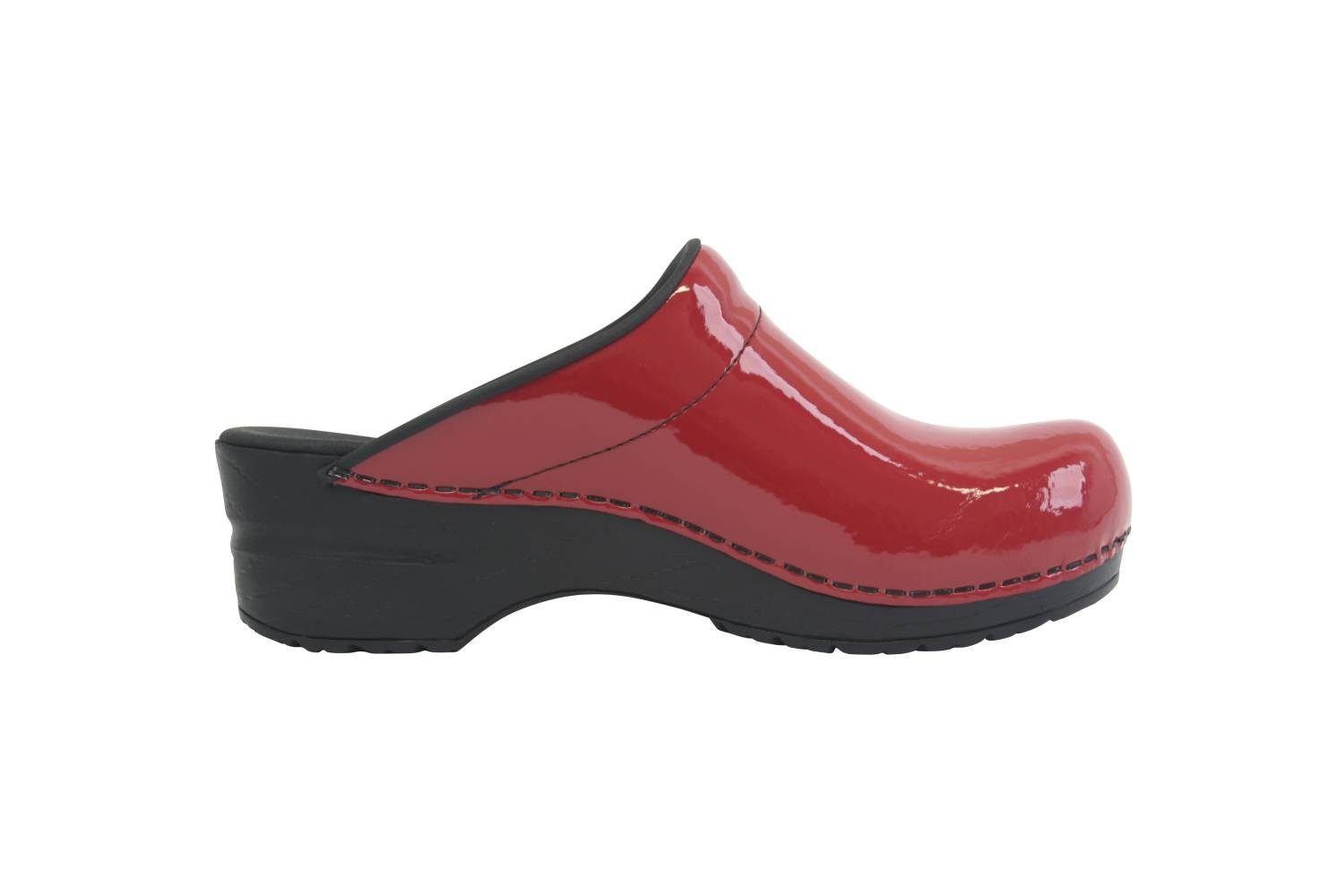 Red Patent Clog Original Sanita Sanita Sonja