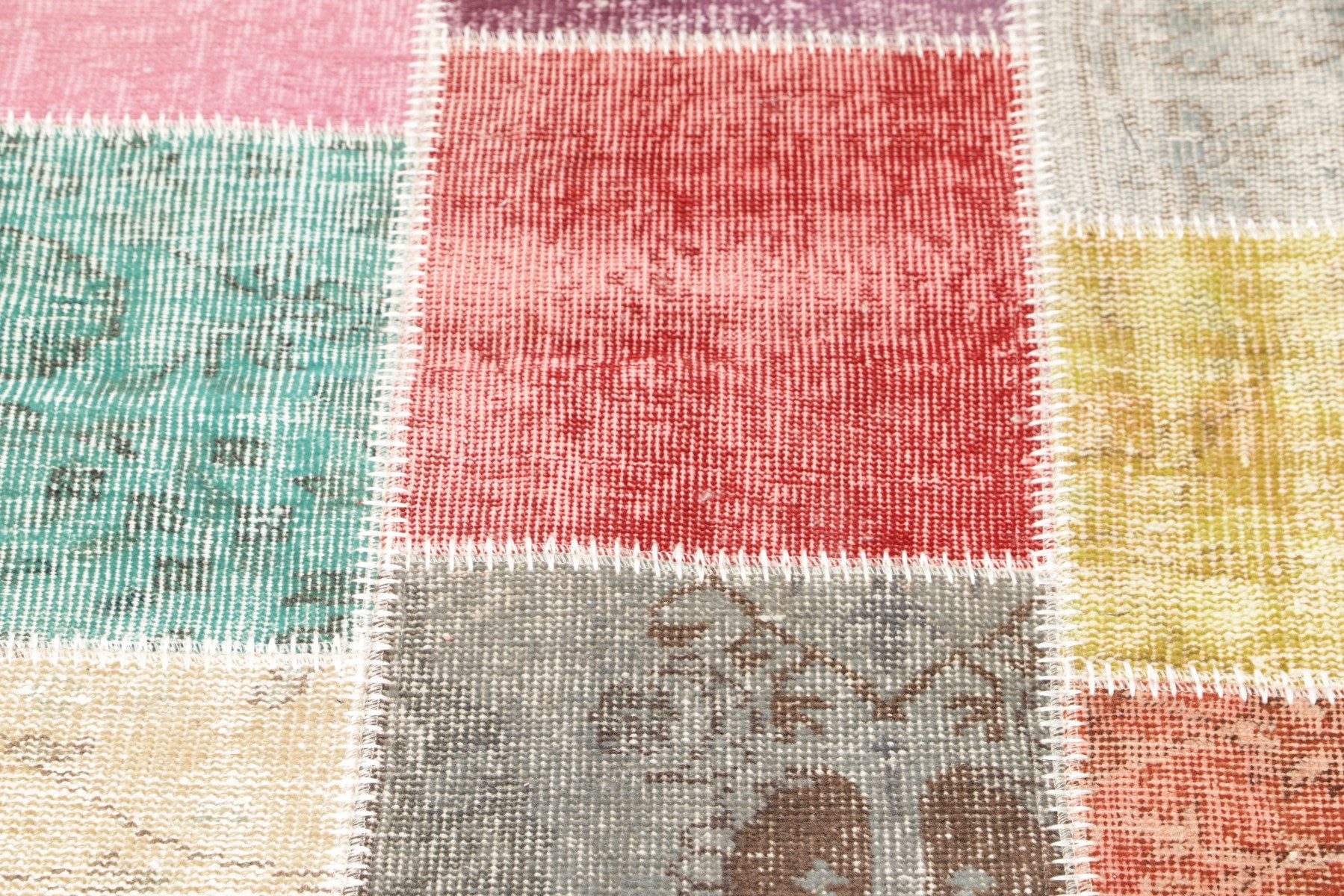 Carpet Avenue Teppich Patchwork 100x100, Rund, Höhe: 8 mm
