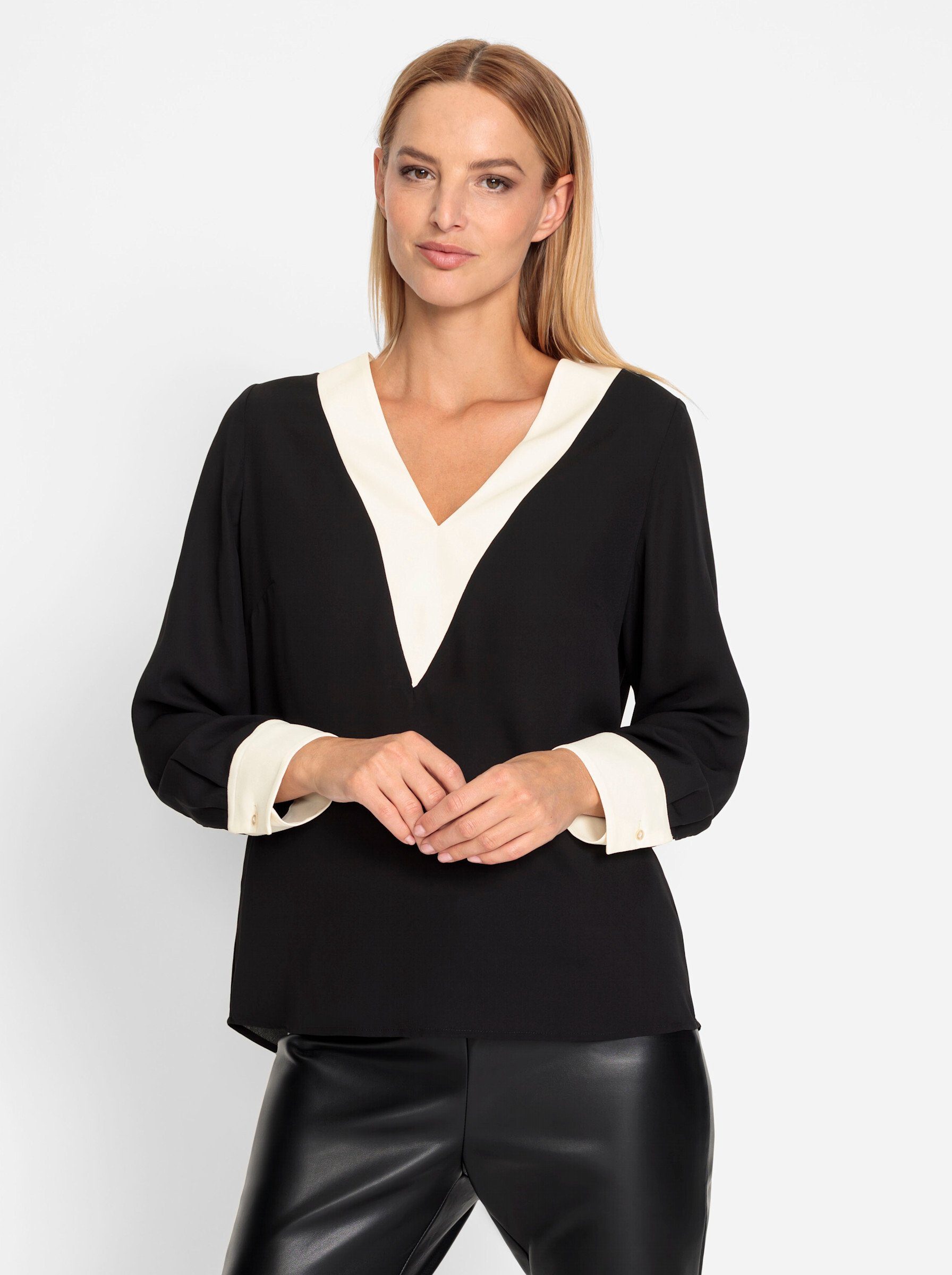 heine Klassische Bluse schwarz