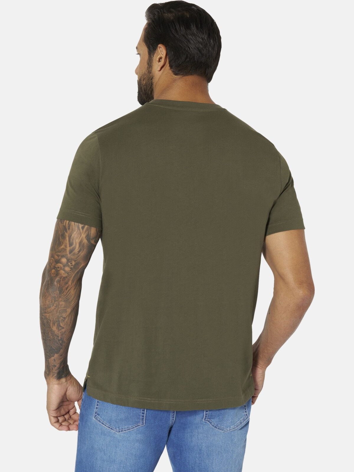 Jan Vanderstorm T-Shirt BALVAR mit haptischem Effekt