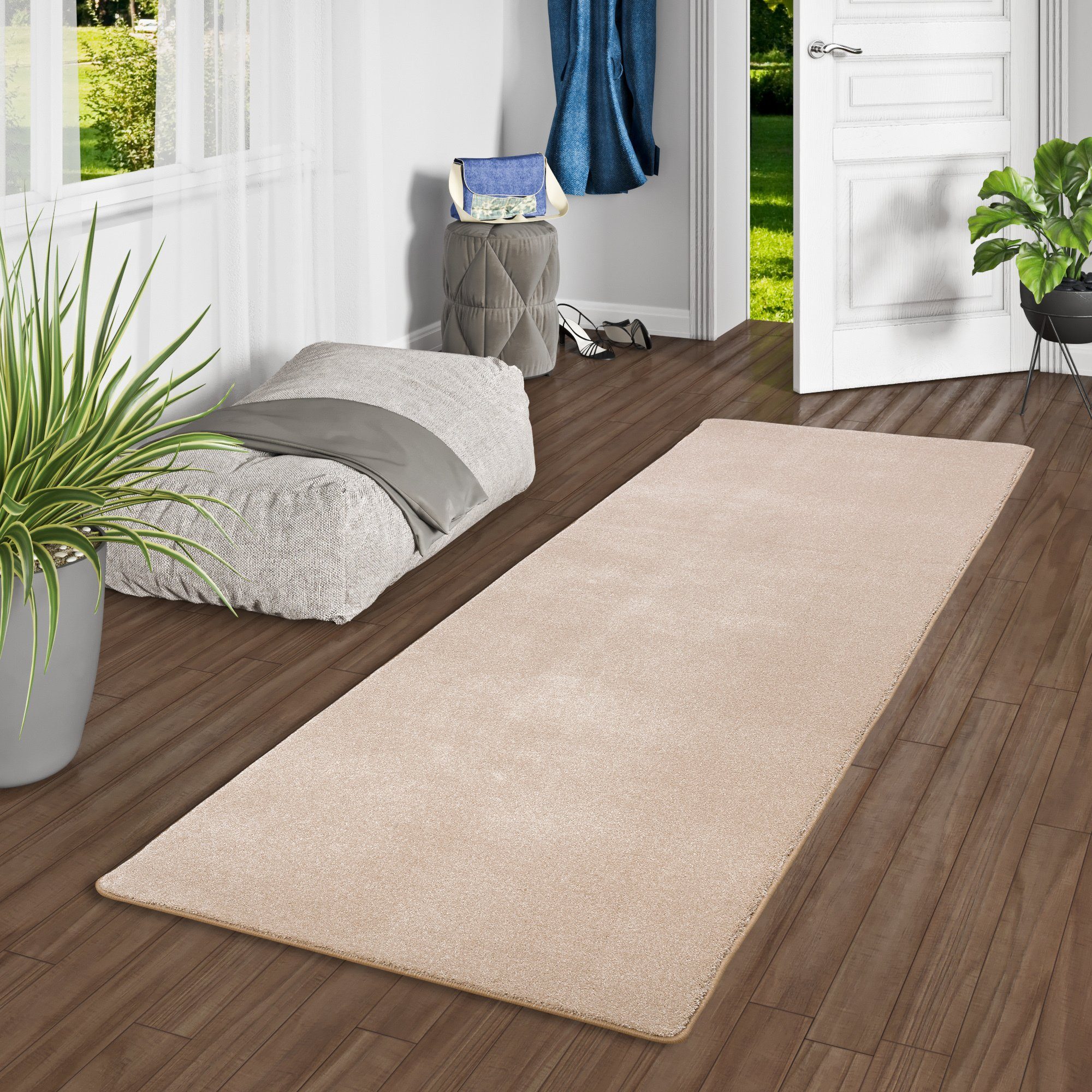 Snapstyle Hochflor-Läufer Hochflor Luxus Velours Läufer günstig online kaufen