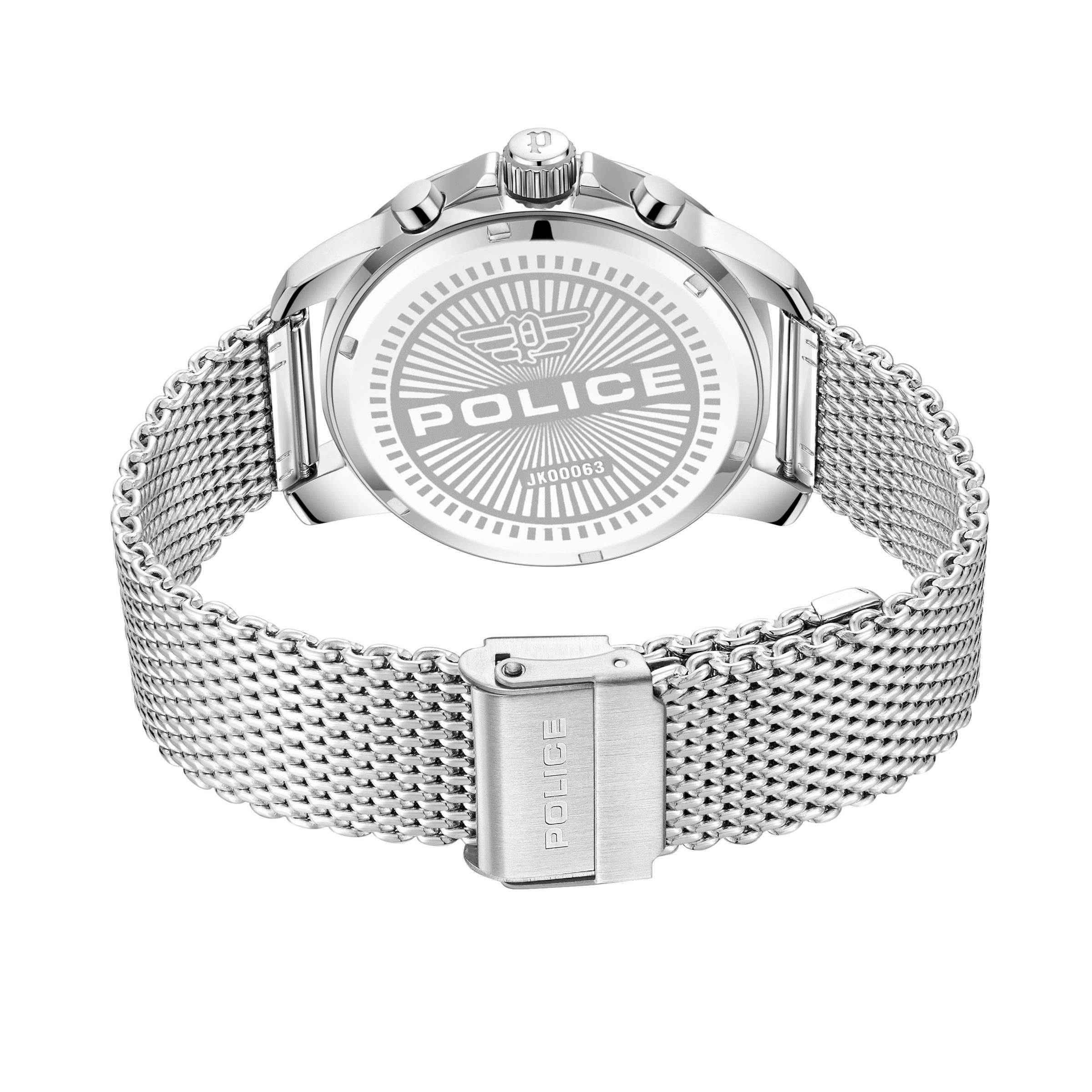 Police Quarzuhr Mensor PEWJK0006303-SET, (Set, 2-tlg., mit Armband), Armbanduhr, Herrenuhr, Edelstahlarmband, Ideal auch als Geschenk