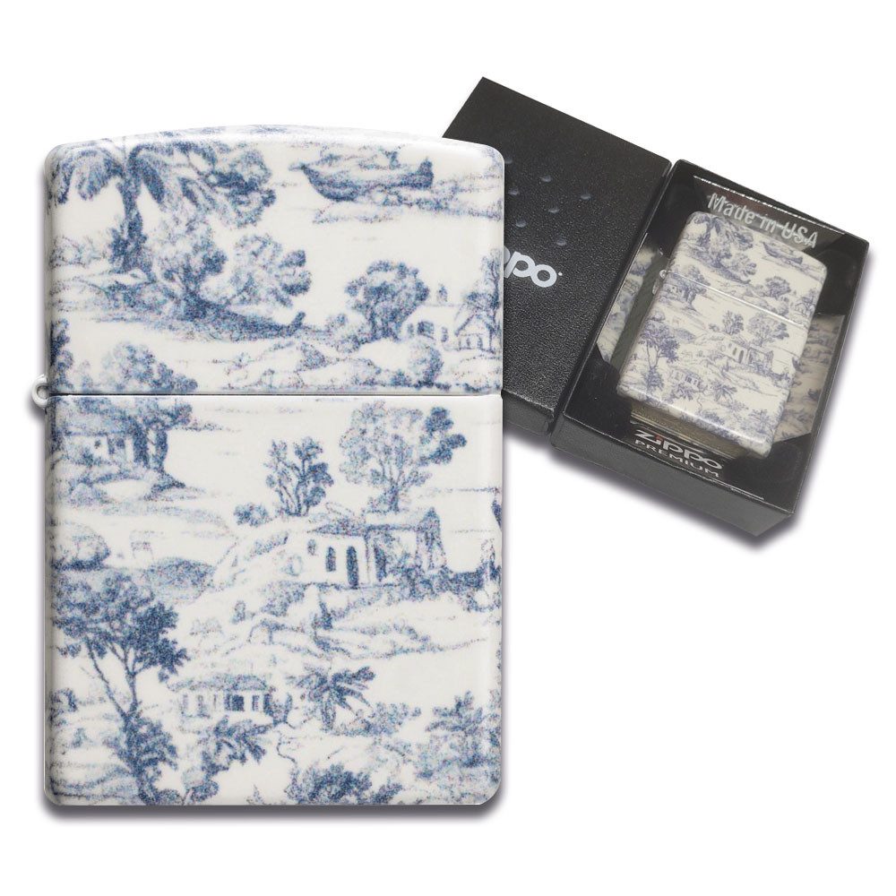 Zippo Feuerzeug Zippo 360 Grad Landscape Kunst Benzinfeuerzeug Geschenk Box