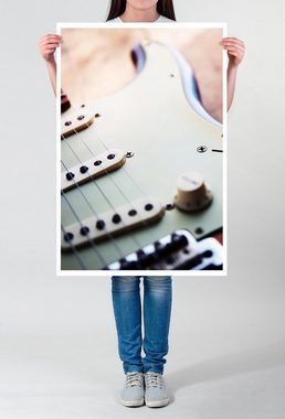 Sinus Art Poster 90x60cm Poster Fotografie Elektrische Gitarre im Detail