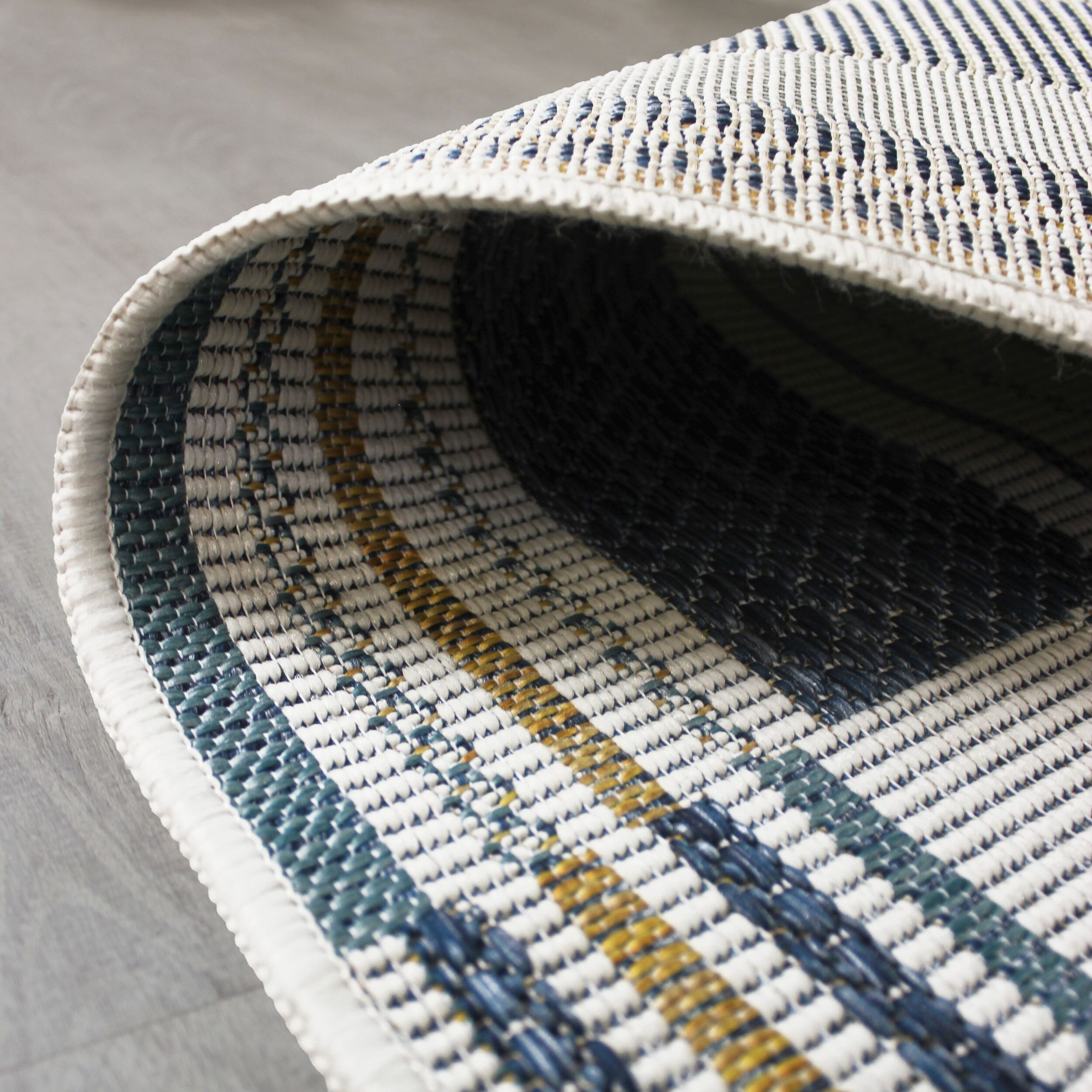 FLAIR RUGS Teppich Rosco Geo, rechteckig, Höhe: 4 mm, Rosco Geometrischer Teppich für drinnen und draußen