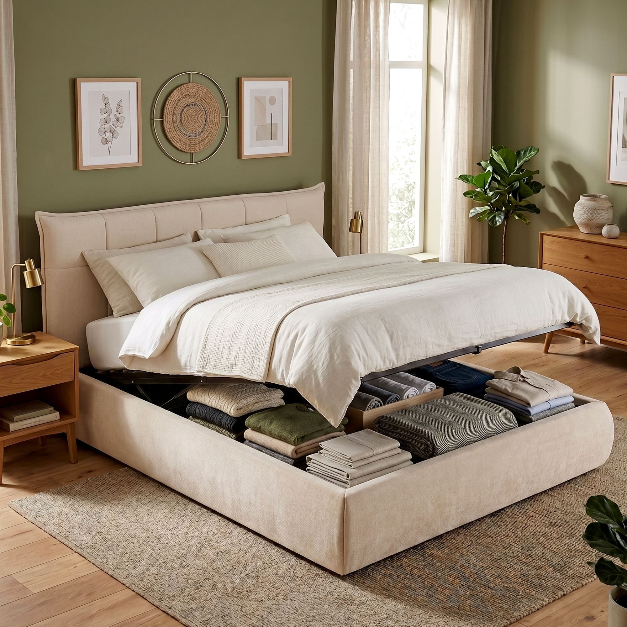 CLP Bett Mirka (1er, 1er), 160x200 cm, mit Stauraum, bis 300 kg