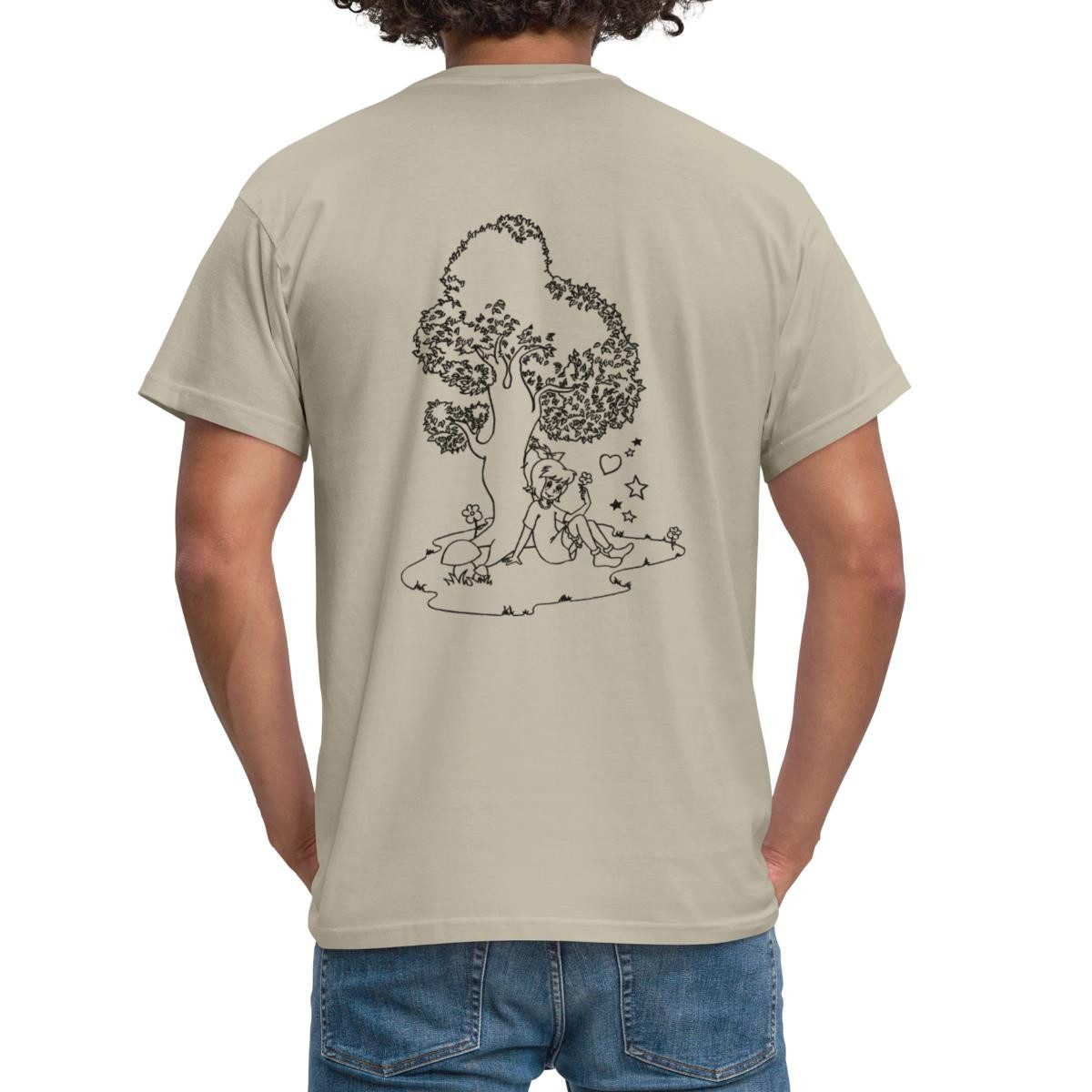 Spreadshirt T-Shirt Bibi Blocksberg Mit Bibi Und Großem Baum Männer T-Shirt (1-tlg)