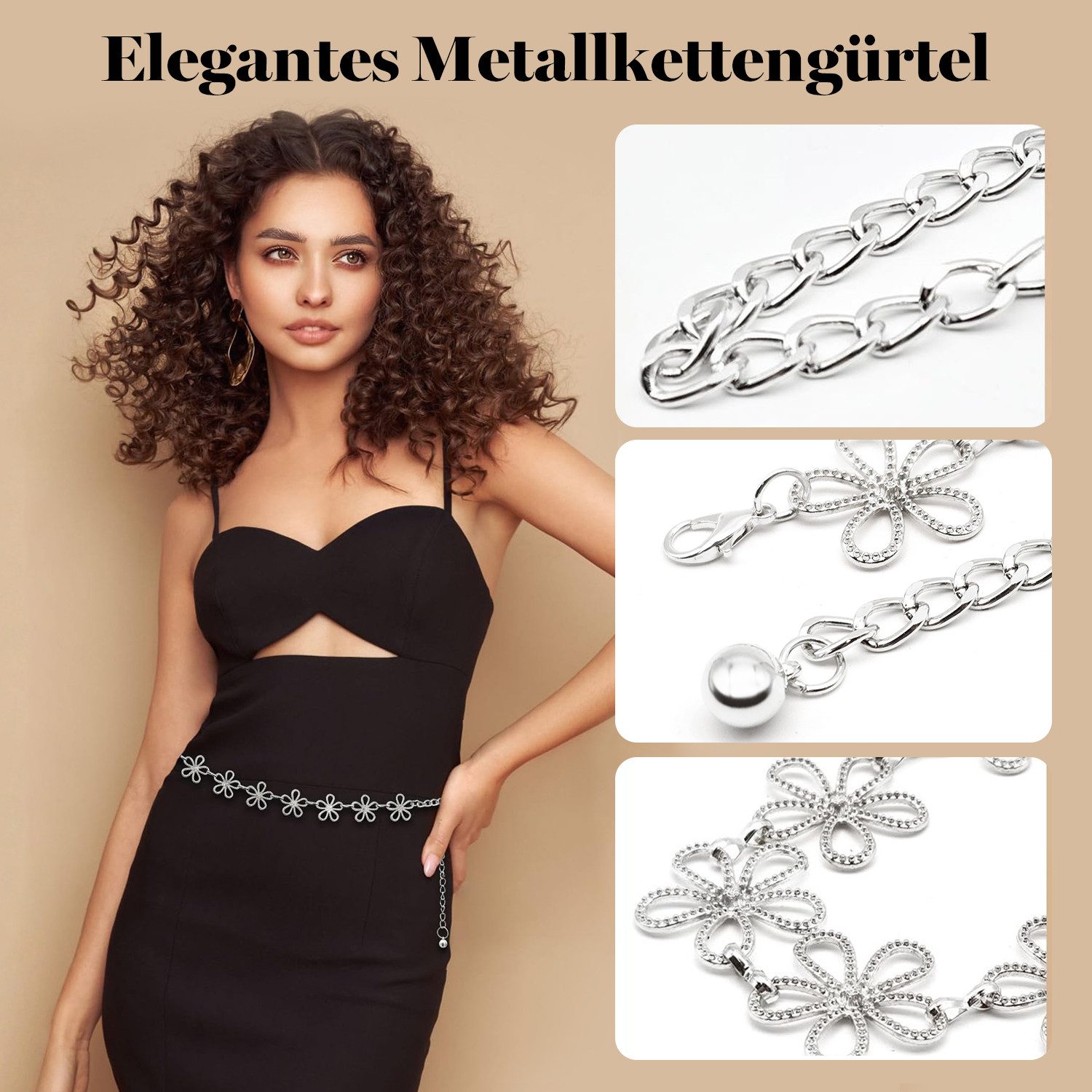 RWEUOQ Kettengürtel Taillenkette Damengürtel Kleid Taille günstig online kaufen