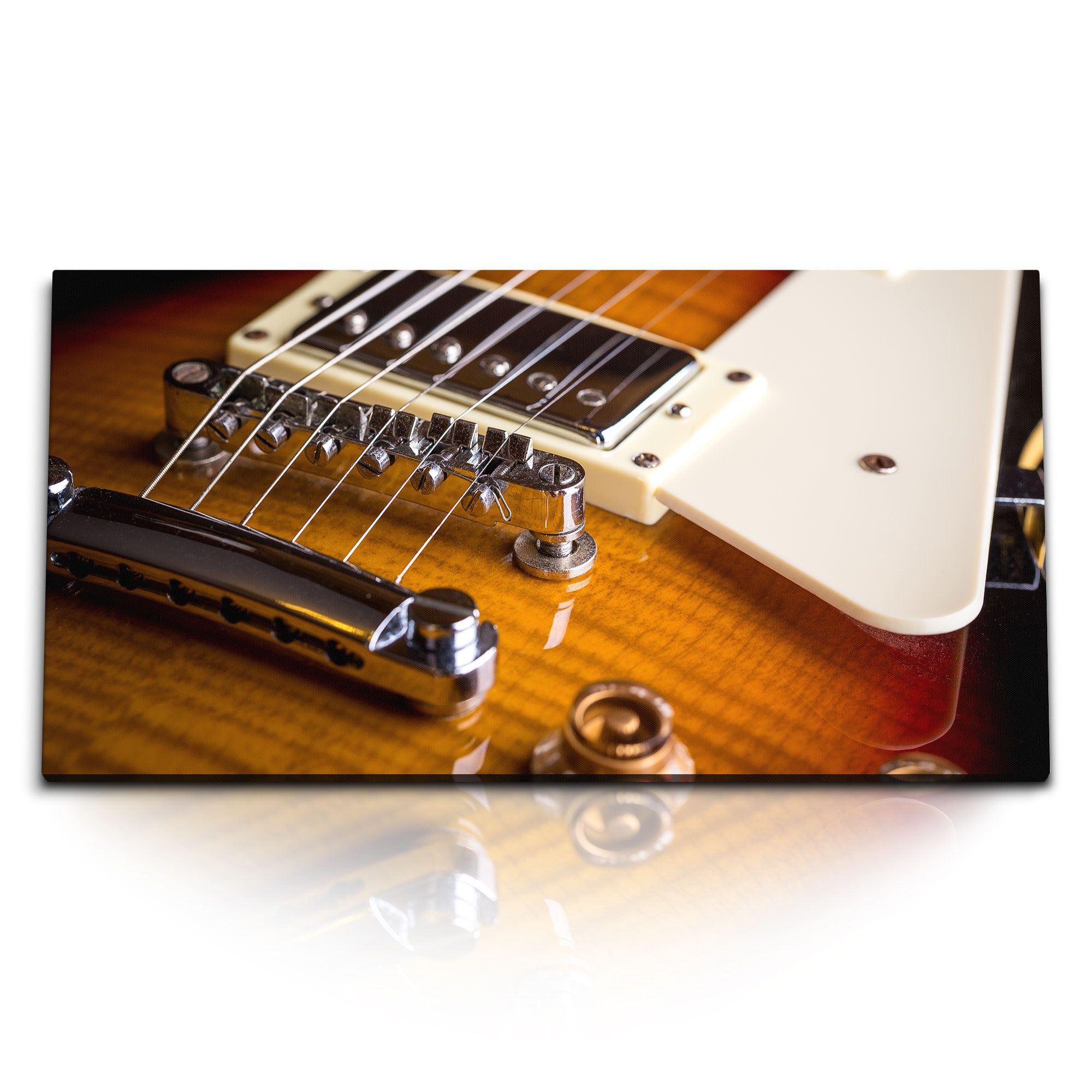 Leinwandbild Kunstdruck Bilder 120x60cm E-Gitarre Gitarre Rock Musik Musikzimmer Au