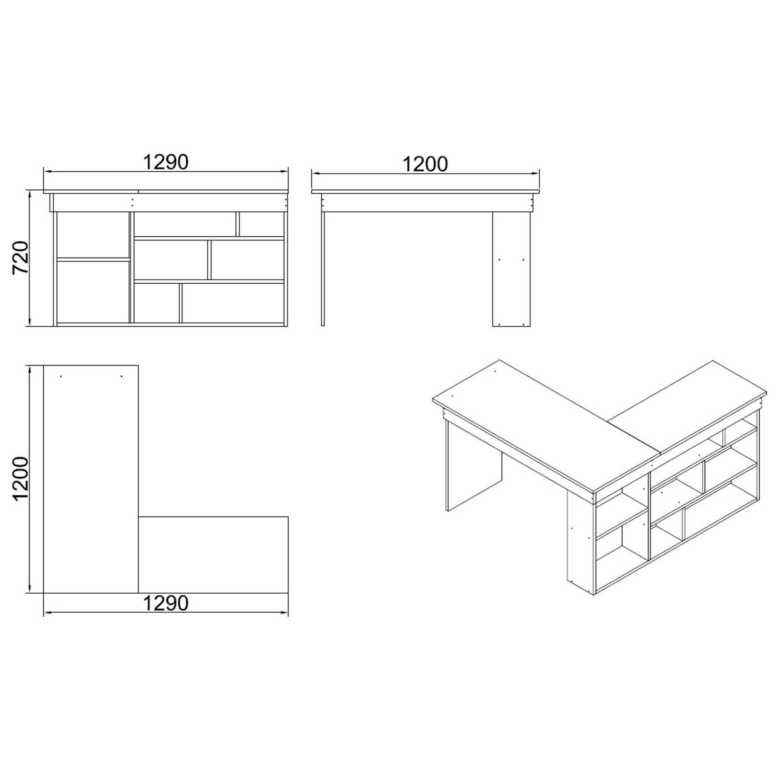 Schreibtisch Skye Decor LCS1111-Schreibtisch