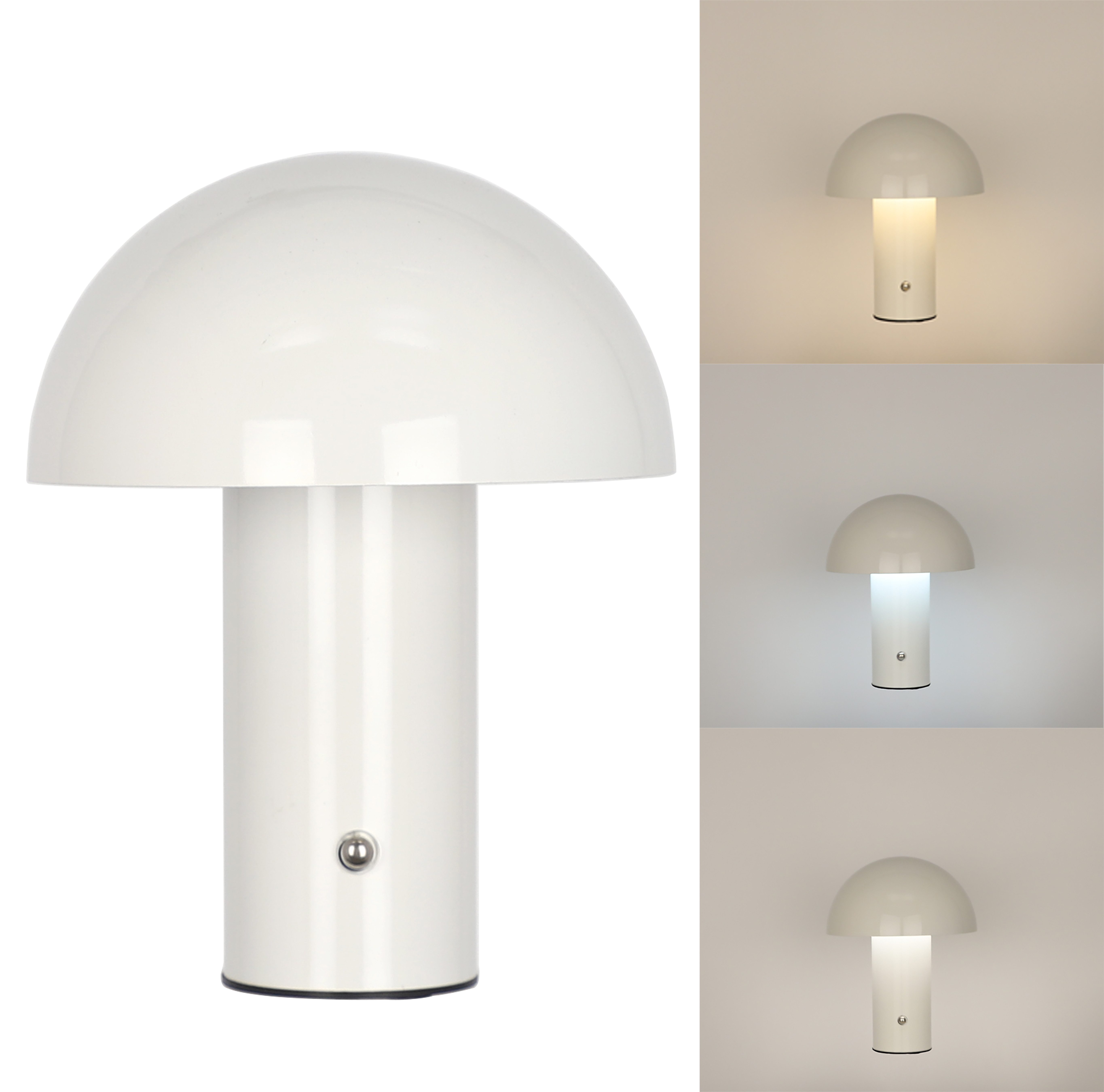 s.Oliver LED Tischleuchte Hillu, Dimmer, Dimmfunktion, Ein-/Ausschalter, USB-Anschluss mit Ladefunktion, USB-Ladefunktion, mehrere Helligkeitsstufen, LED fest integriert, warmweiß - kaltweiß, dimmbar, Typ-C-Ladekabel, CCT, Akku, Tischlampe kabellos, Akkulampe