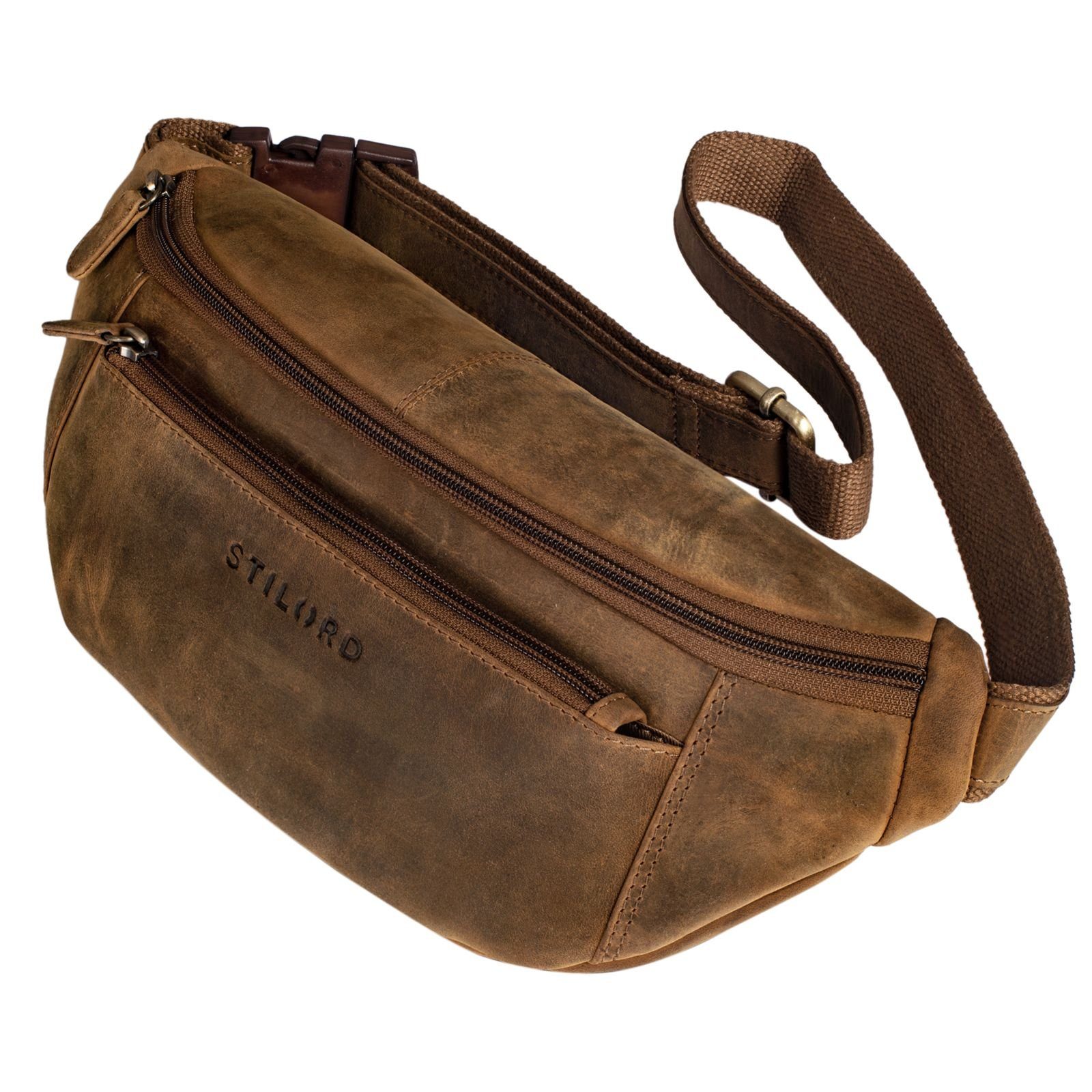 Bauchtasche "Bryce" Bauchtasche Leder Gürteltasche Vintage