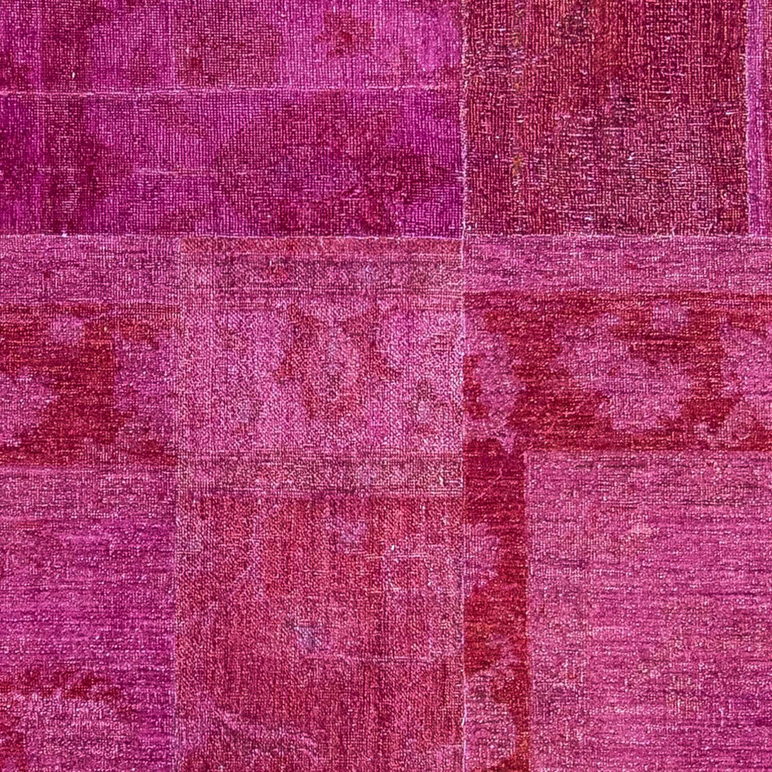 - Einzelstück Patchwork morgenland, Höhe: rechteckig, Wohnzimmer, mm, 271 182 Teppich lila, - mit Handgeknüpft, x Zertifikat 7 cm