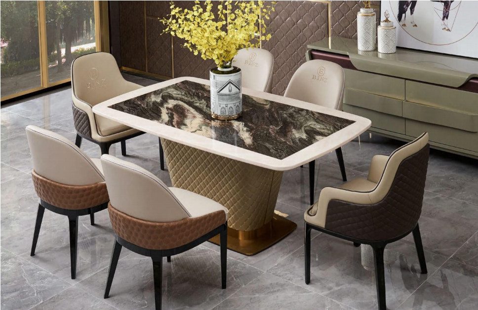 JVmoebel Stuhl Moderner Polsterstuhl aus Leder für Esszimmer und Wohnzimmer, Made in Europa