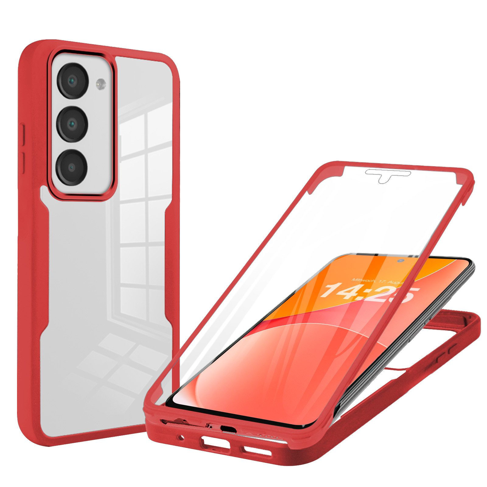 Tec-Expert Handyhülle 360 Grad Hülle für Xiaomi Redmi 15 / 15 5G 6.9 Zoll, 6,9", Rundum Schutz Cover Case Hülle robust