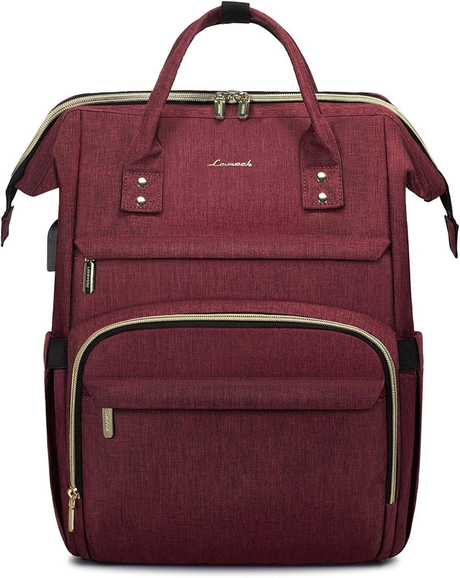 LuxusKollektion Schulrucksack Rucksack Damen Klein mit 14 Zoll Laptopfach Wasserdicht Uni Schule