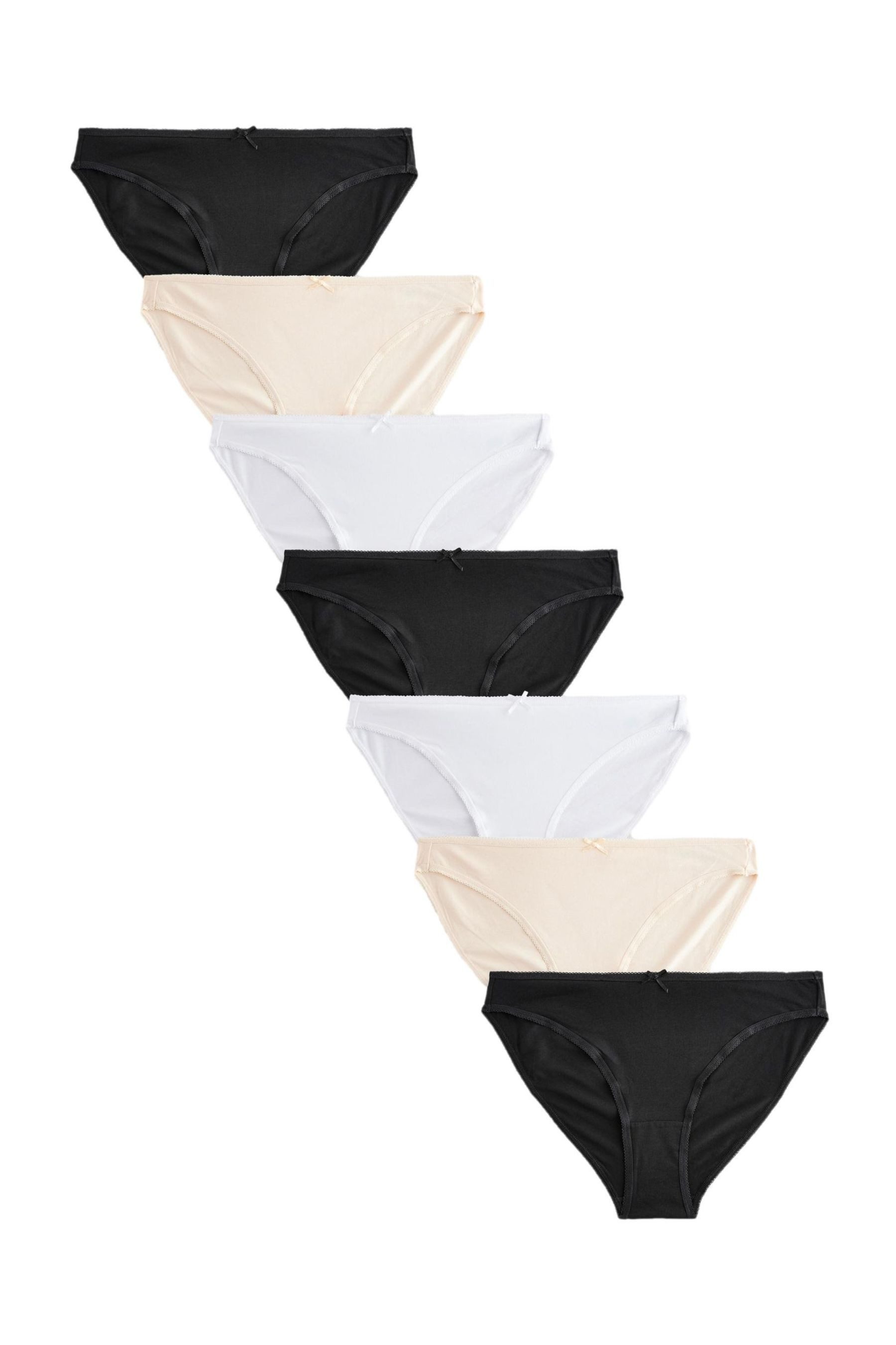 Slip Slips mit hohem Bein aus Baumwolle, 7er-Pack