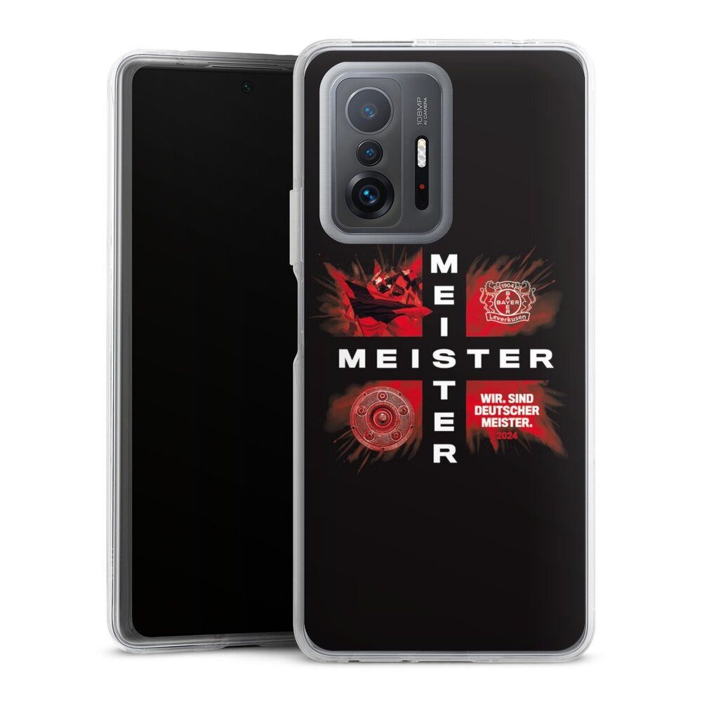 DeinDesign Handyhülle Bayer 04 Leverkusen Meister Offizielles Lizenzprodukt, Xiaomi 11T Pro 5G Hülle Bumper Case Handy Schutzhülle Smartphone Cover