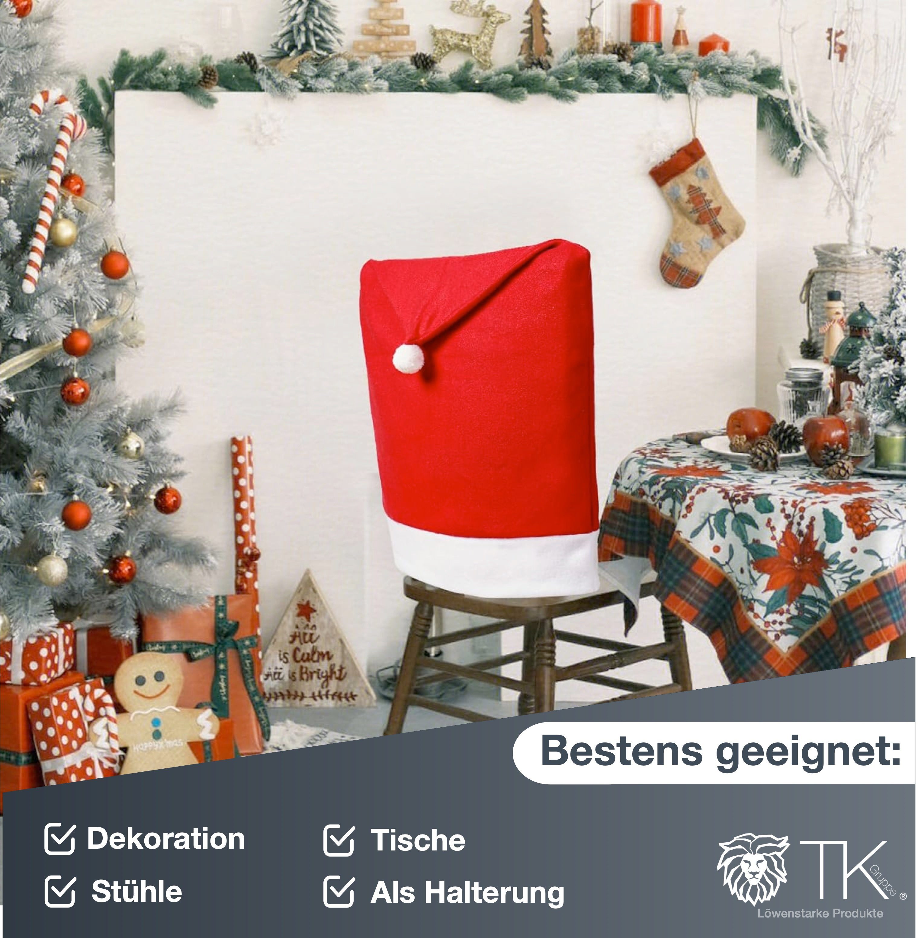 - Weihnachten Überzug Stuhlhusse Stuhlhusse Gruppe 6x Advent, TK Stuhlüberzug