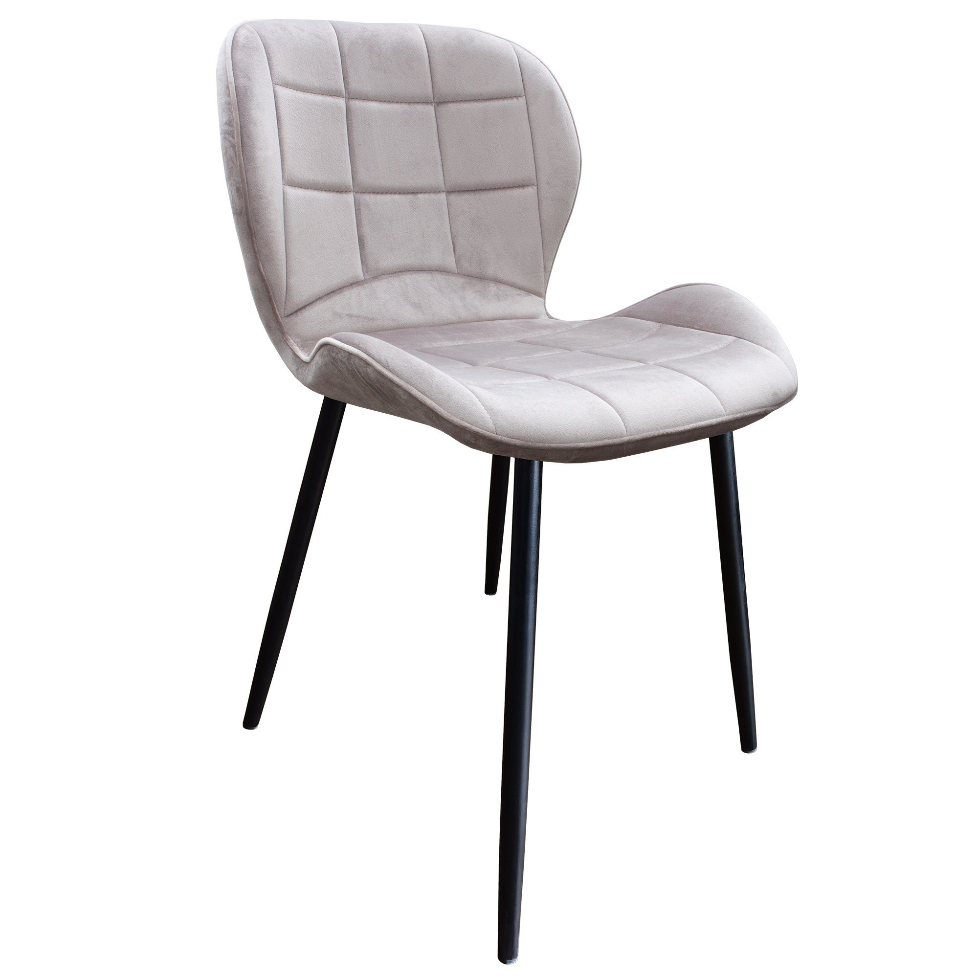 TRISENS Polsterstuhl Dorotea (1, 2, 3 oder 4 Stühle, 1 St), Essstuhl mit bequemer Polsterung Küchenstuhl in eleganter Samt-Optik