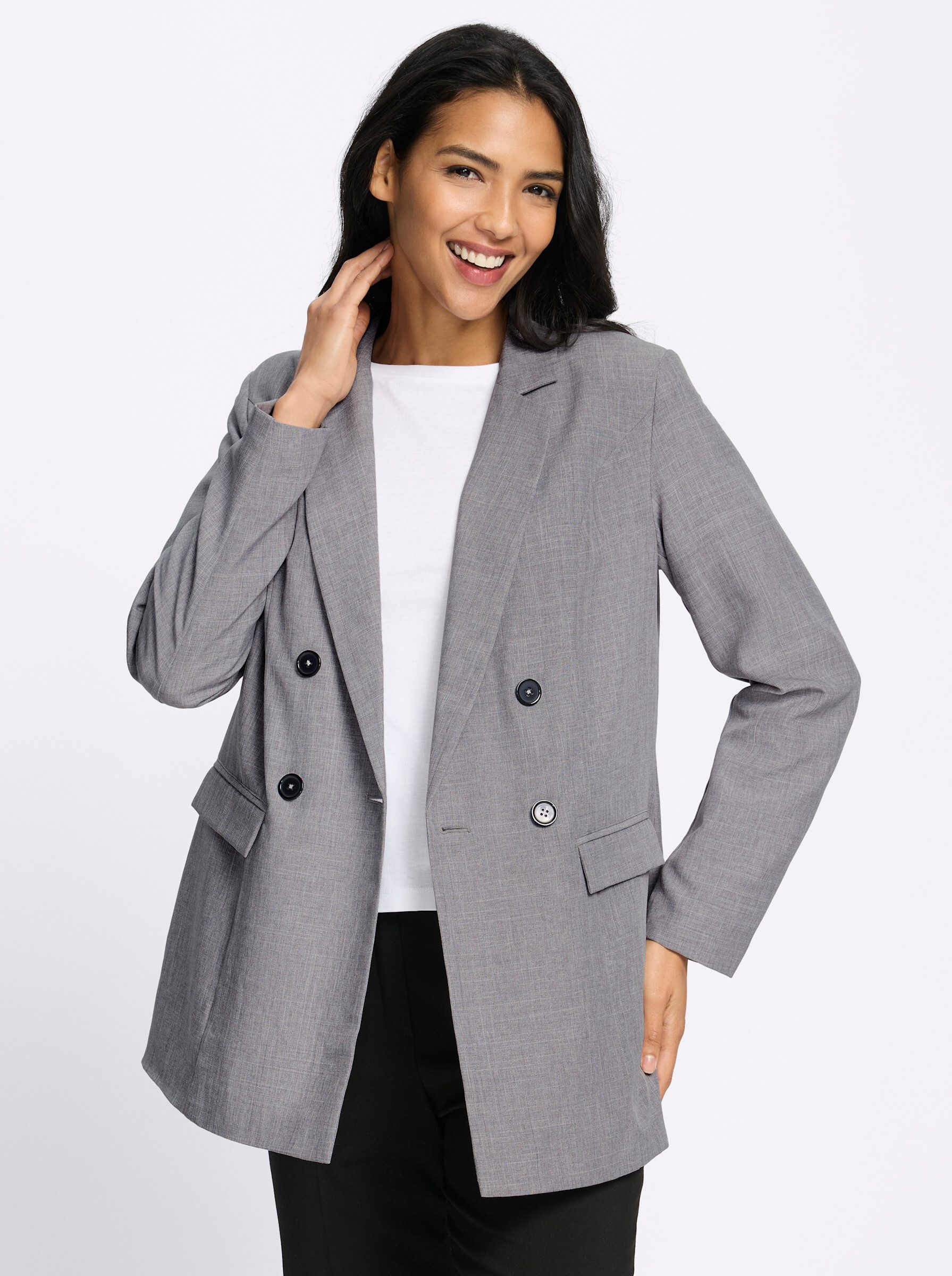 Sieh an! Blusenblazer Blazer Langarm
