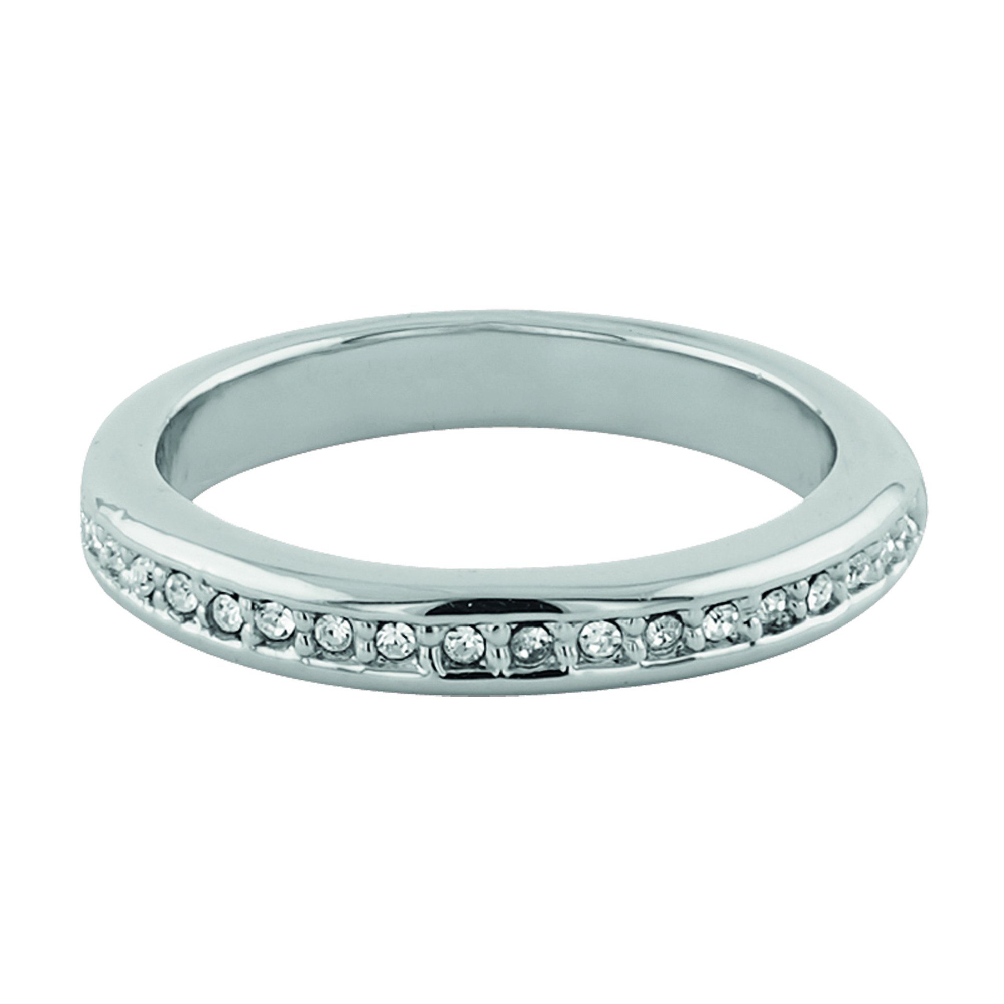 Buckley London Fingerring Messing rhodiniert