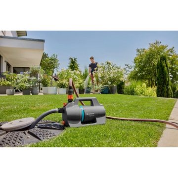 GARDENA Gartenpumpe 4100 Silent - Gartenpumpe - dunkelgrau/türkis