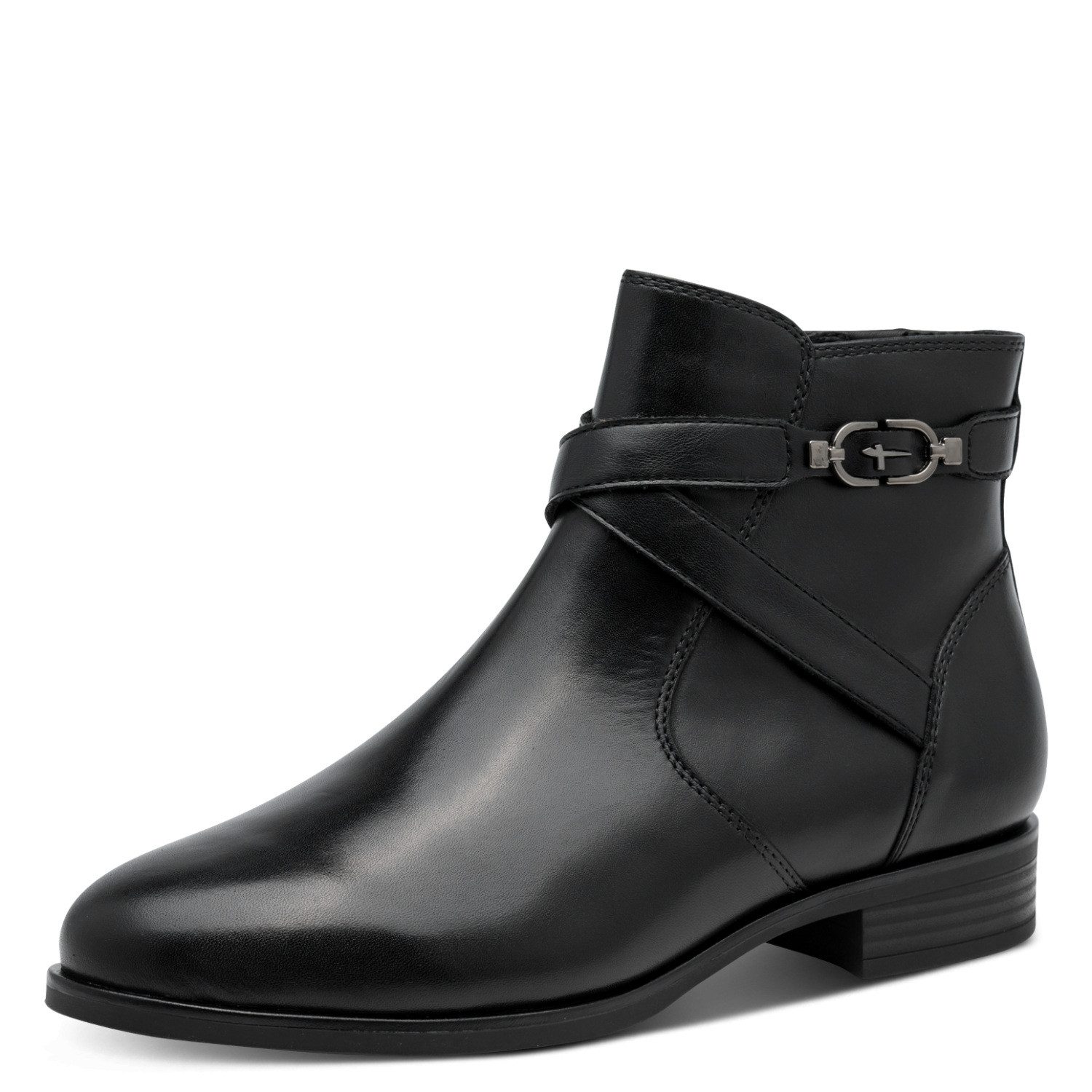 Tamaris Stiefelette Blockabsatz, Basic-Boots mit dezentem Zierriemen