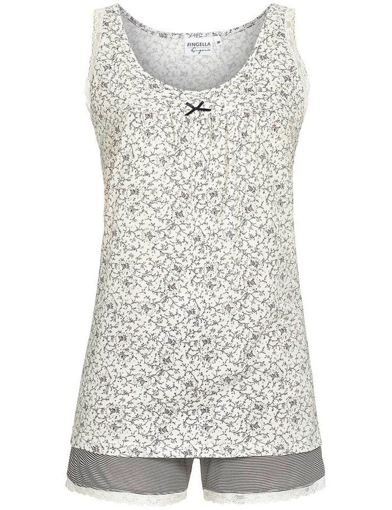 Ringella Pyjama Shorty mit Spitzenbesatz 'Lingerie' 3261328, Nigh
