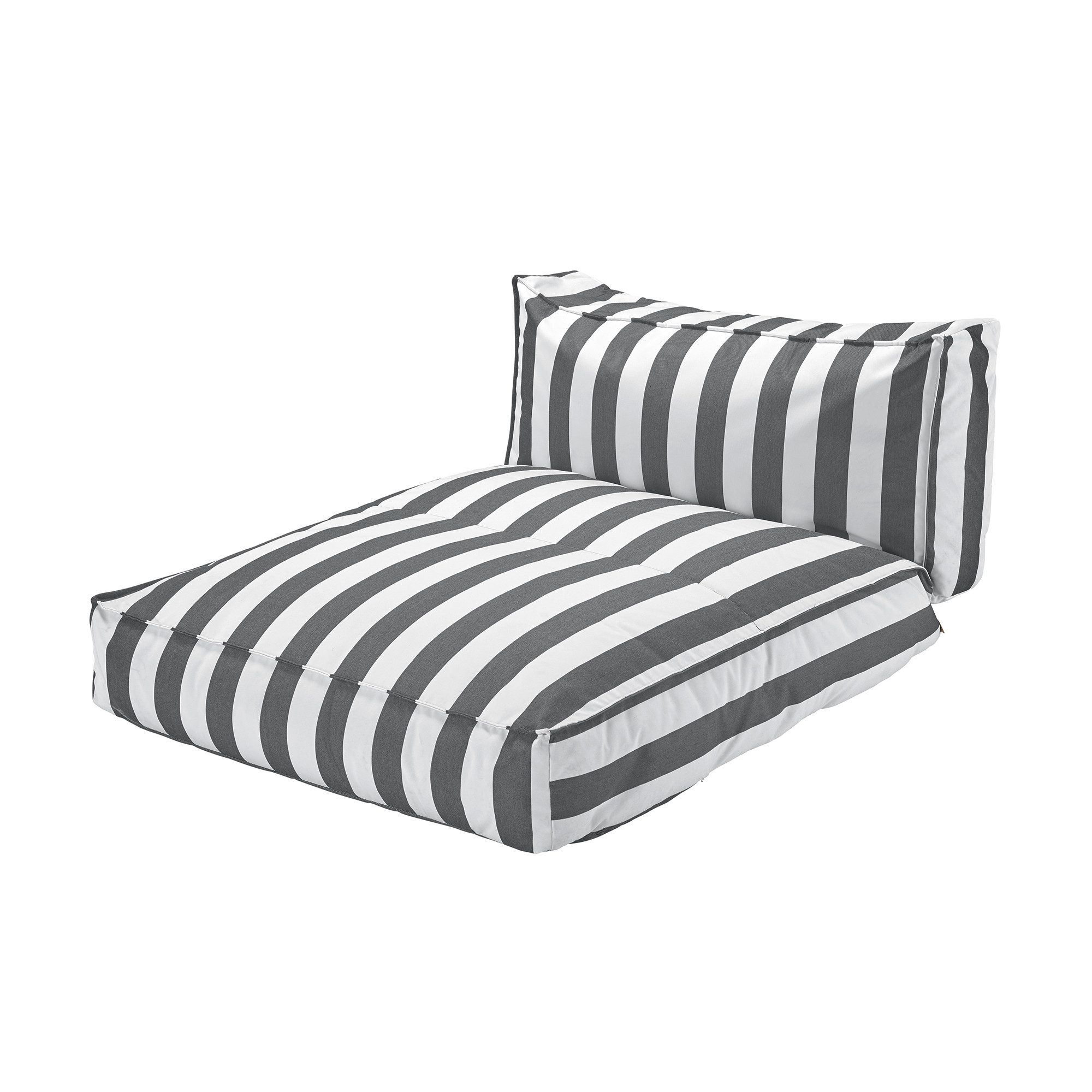 blomus Gartenliege -STAY- Outdoor-Bett Streifen 120x190cm: Urlaubsgefühle im Außenbereich, 1 St., Outdoor, Bett, Garten, Terrasse, Komfort, robust, pflegeleicht, wetterfest