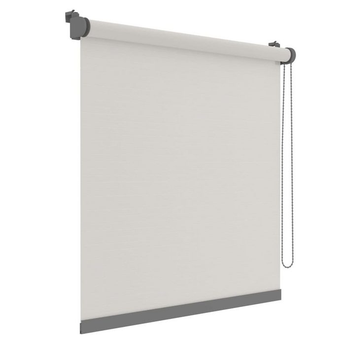 Seitenzugrollo Mini Rollo Deluxe Uni Lichtdurchlässig Weiß 57×160 cm Decosol