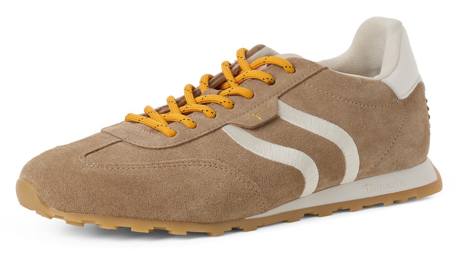 Tamaris Keilsneaker Freizeitschuh, Halbschuh, Schnürer im Retro-Look
