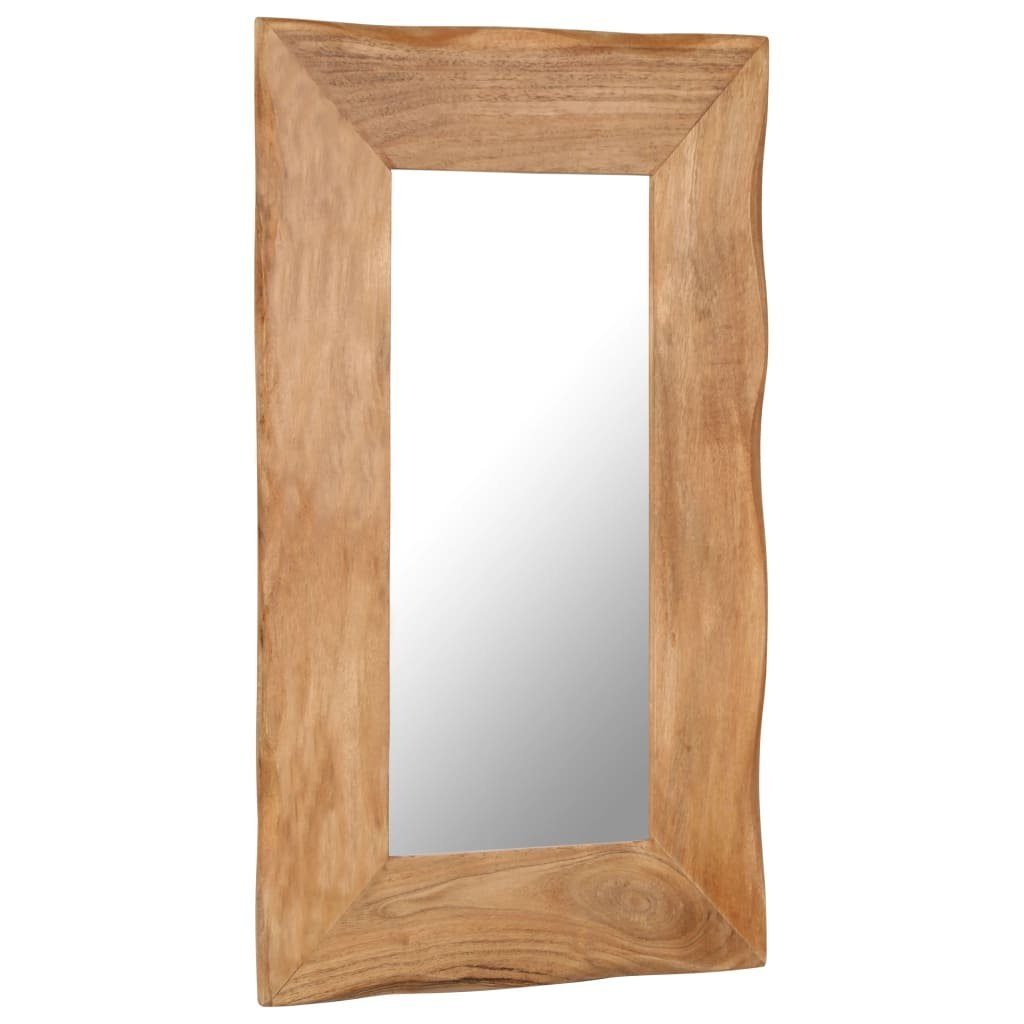Massivholz x Akazie Kosmetikspiegel vidaXL cm Spiegel 50 (1-St) 80