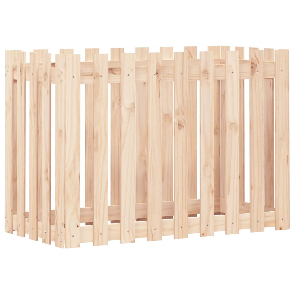 vidaXL Hochbeet Hochbeet Lattenzaun-Design 100x50x70 cm Massivholz Kiefer (1 St)