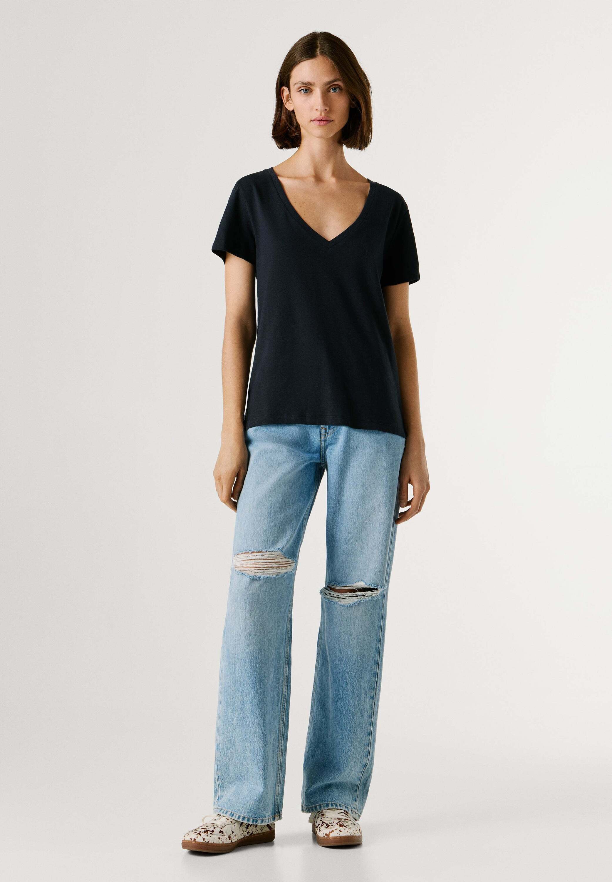 Pepe Jeans T-Shirt basic t-shirt MEGAN V-NECK