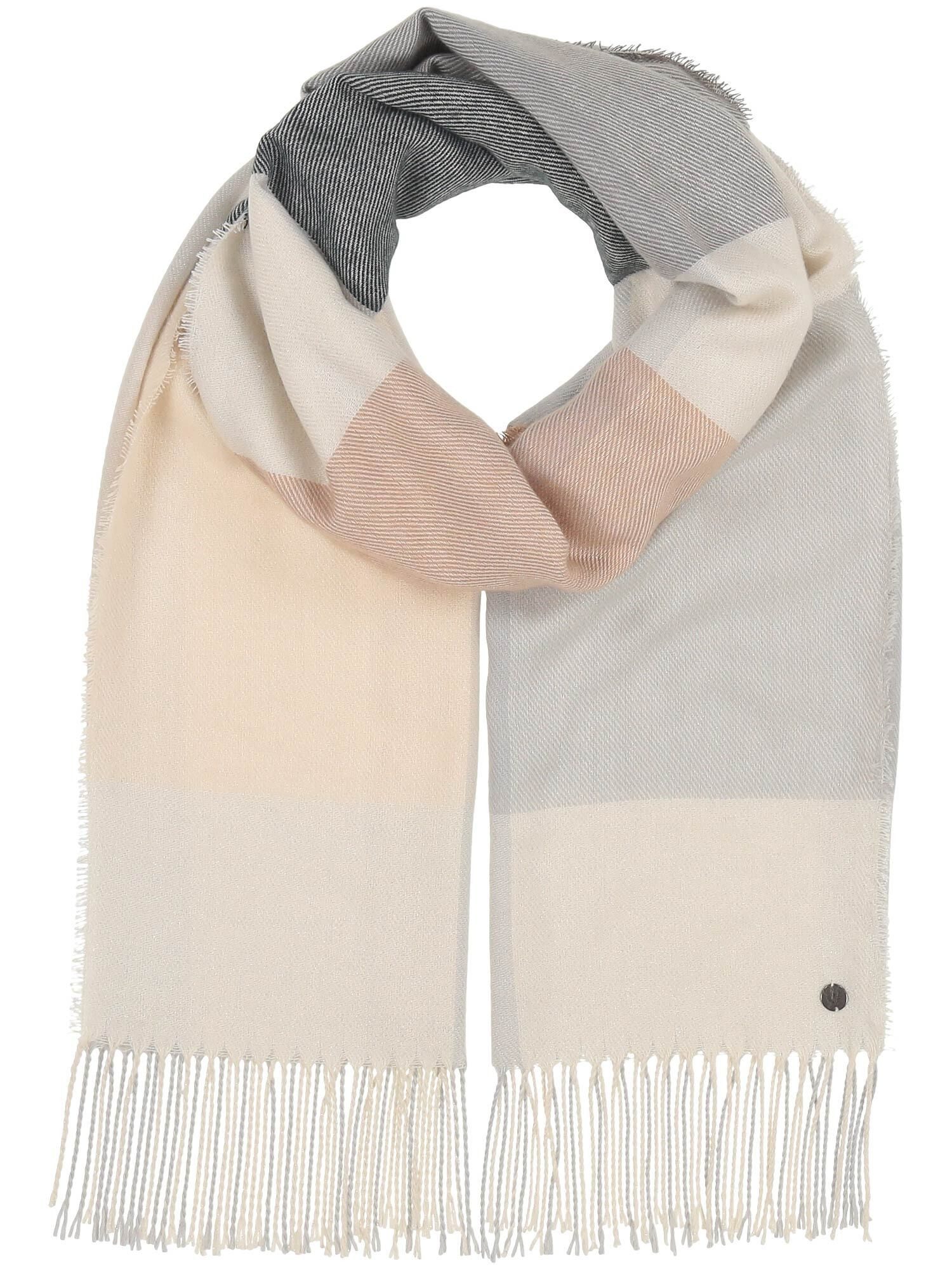 Fraas Modeschal Polyesterschal, (mit Fransen)