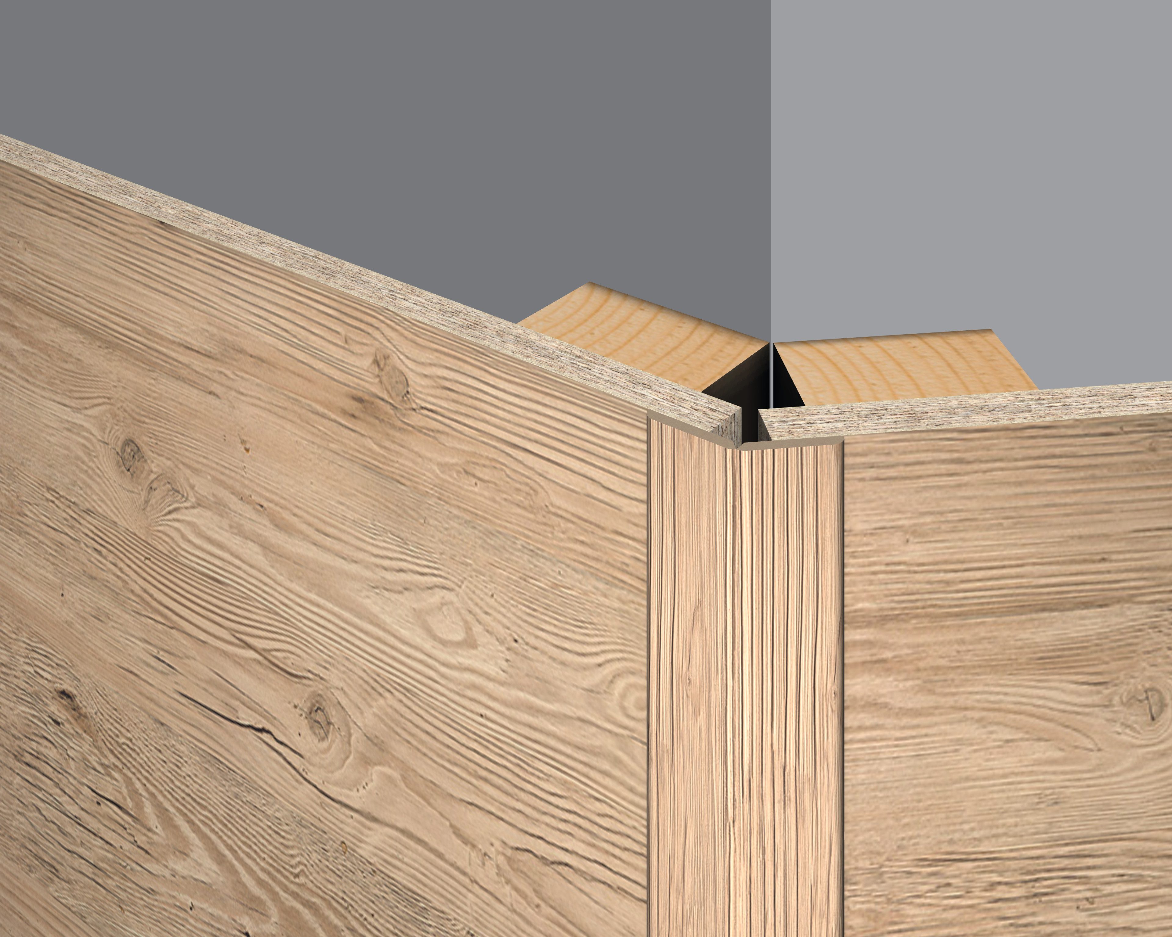 EGGER Abschlussleiste Faltleiste Decowall FL006 Namur Fichte hell, Kleben, günstig online kaufen