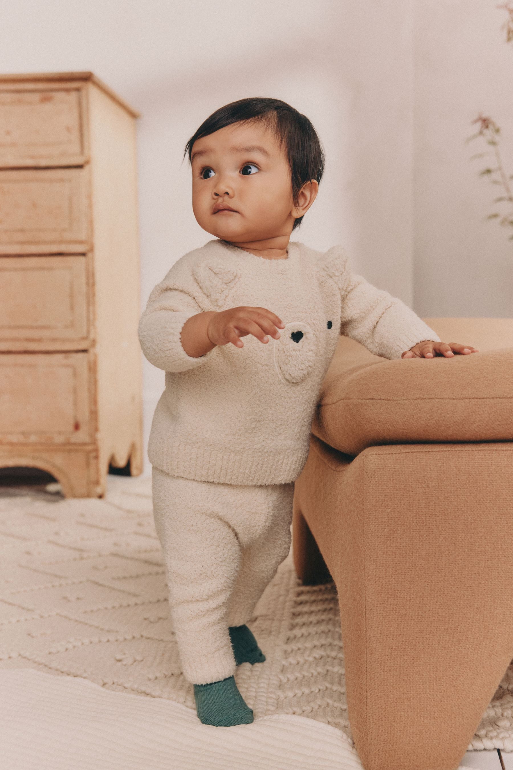 Next Top & Leggings Knitted Baby Set with Sweater and Leggings (2-piece)