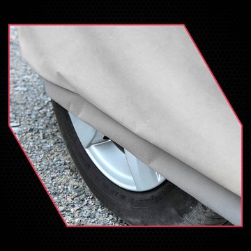 SAFERIDE Autoplane Autogarage Vollgarage Auto Schutzhülle Car Cover Autoabdeckung Atmungs (HB 335-355 cm Länge), Verschiedene Größen Wasserdicht Atmungsaktiv