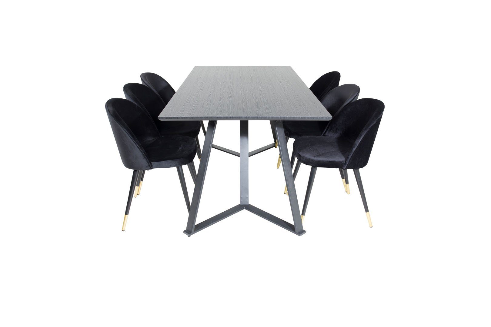 ebuy24 Essgruppe MarinaBLBL Essgruppe Esstisch schwarz günstig online kaufen