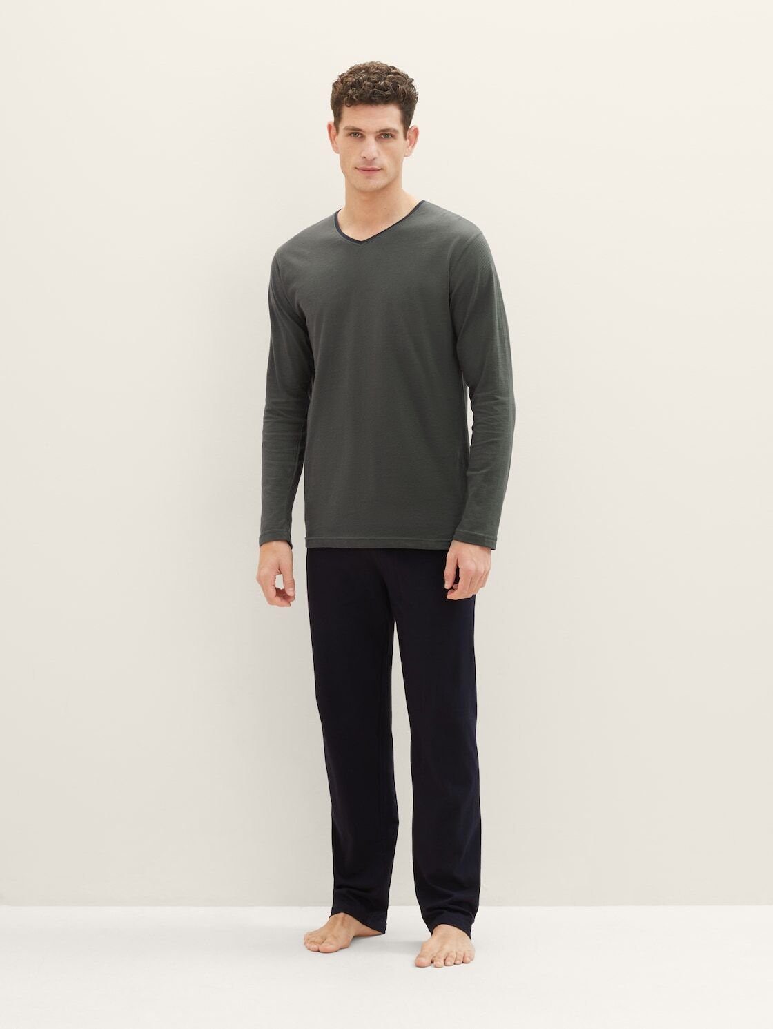 TOM TAILOR Pyjama Pyjama-Set aus Baumwolle günstig online kaufen