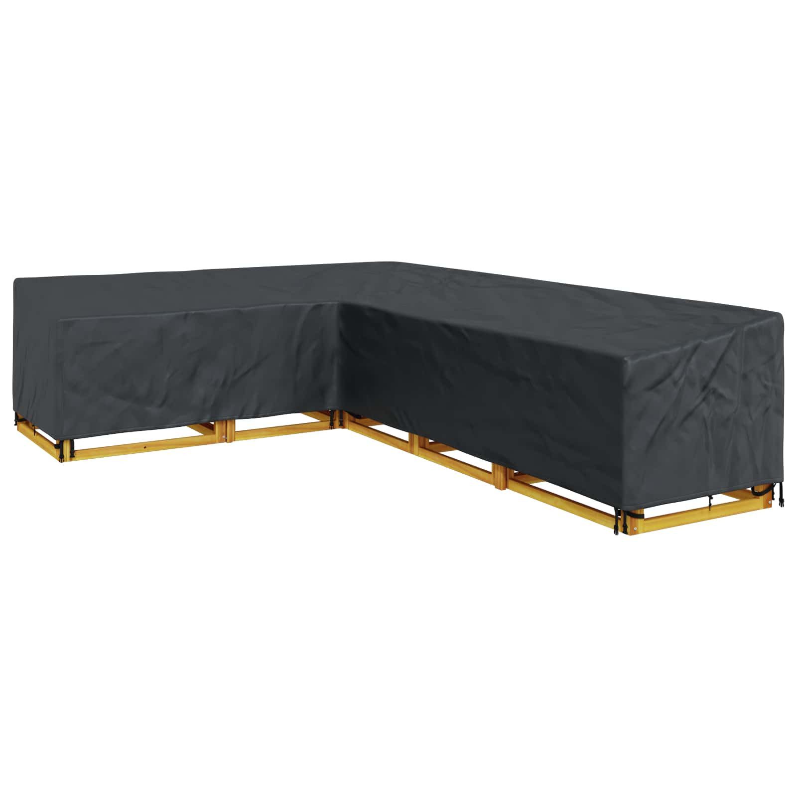 vidaXL Gartenmöbel-Schutzhülle Möbelbezug Schwarz 355 x 275 x 80 cm 210D Oxford Stoff (1-St)